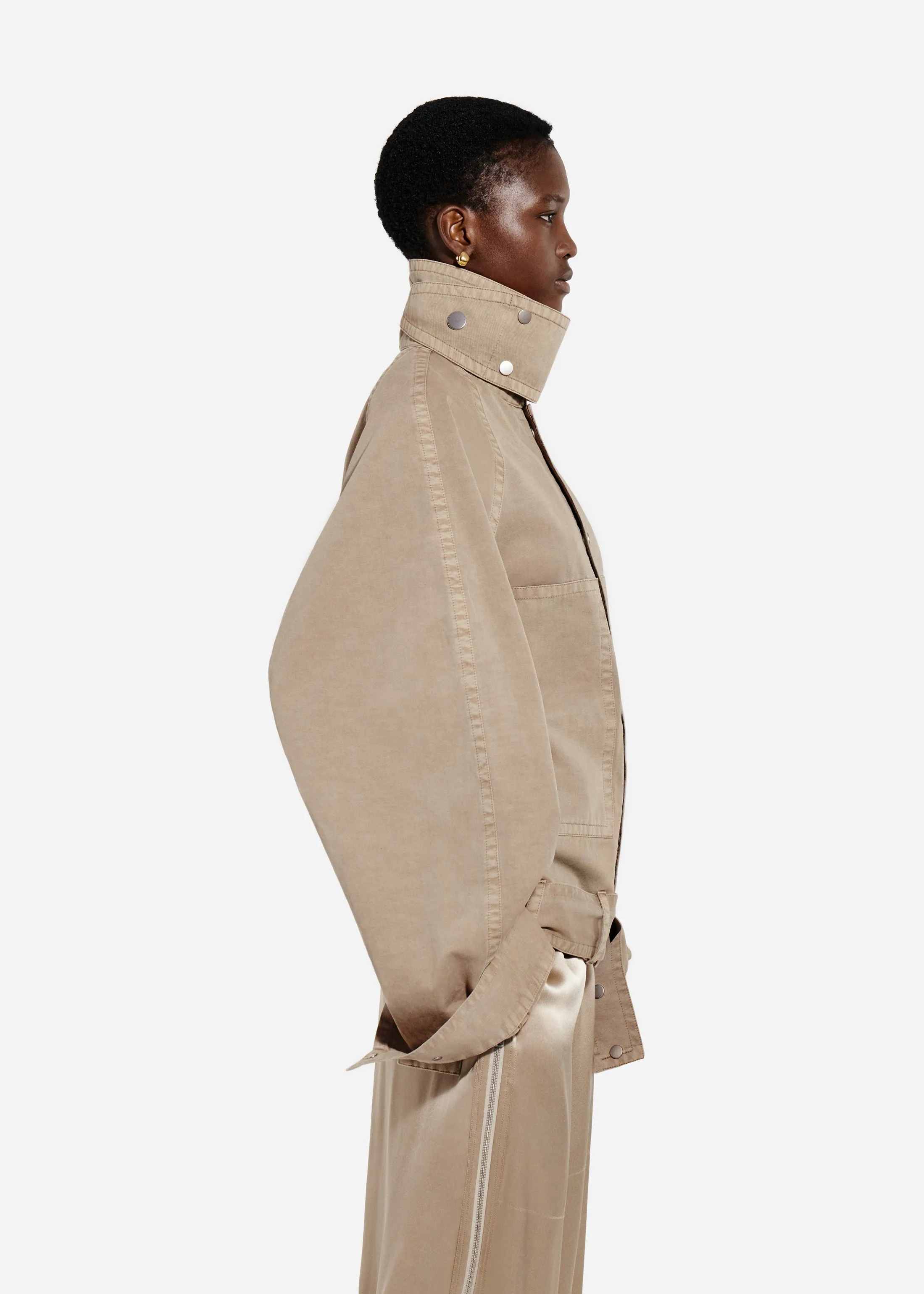 Raglan Workwear Bomber in Cotton - Chestnut sold by CO product image thumbnail 3