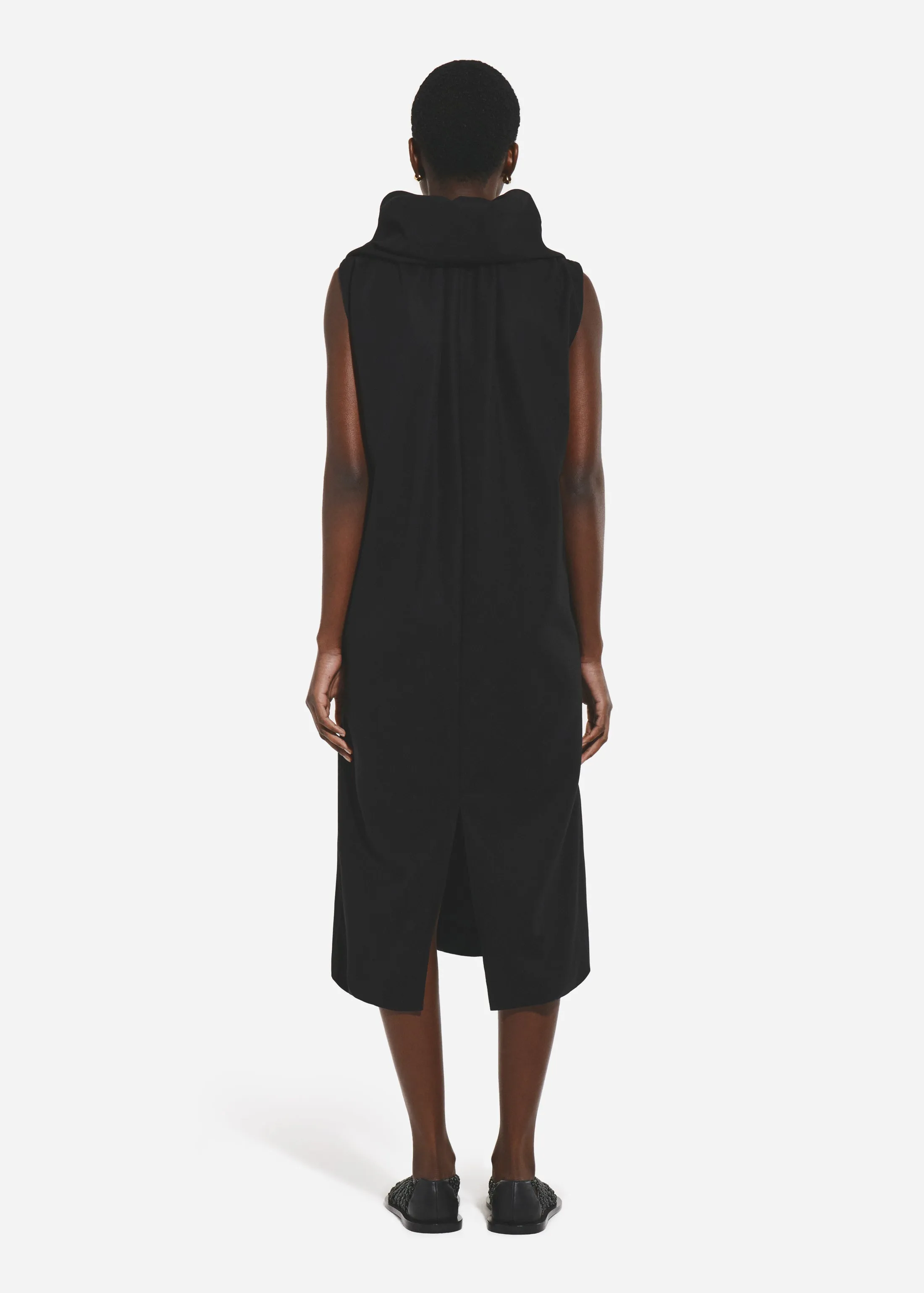 Cloud Collar Tank Dress in Cotton - Black sold by CO product image thumbnail 3
