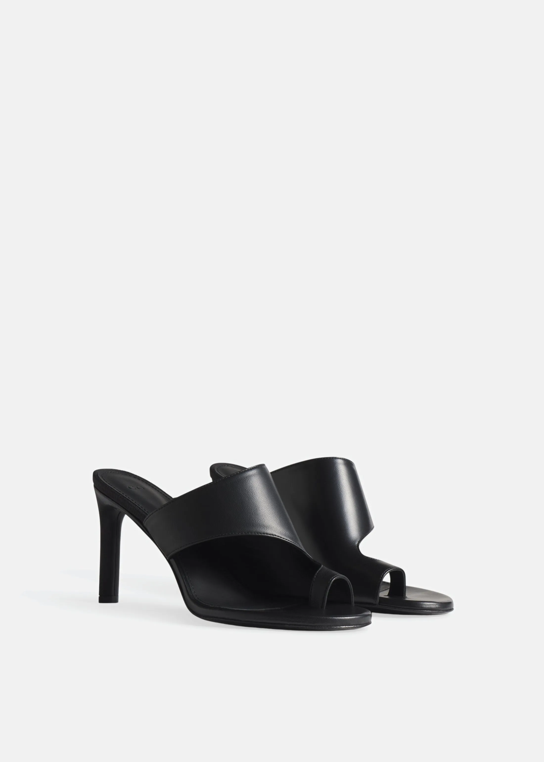 Split Toe Sandal Heel in Leather - Black sold by CO product image thumbnail 2