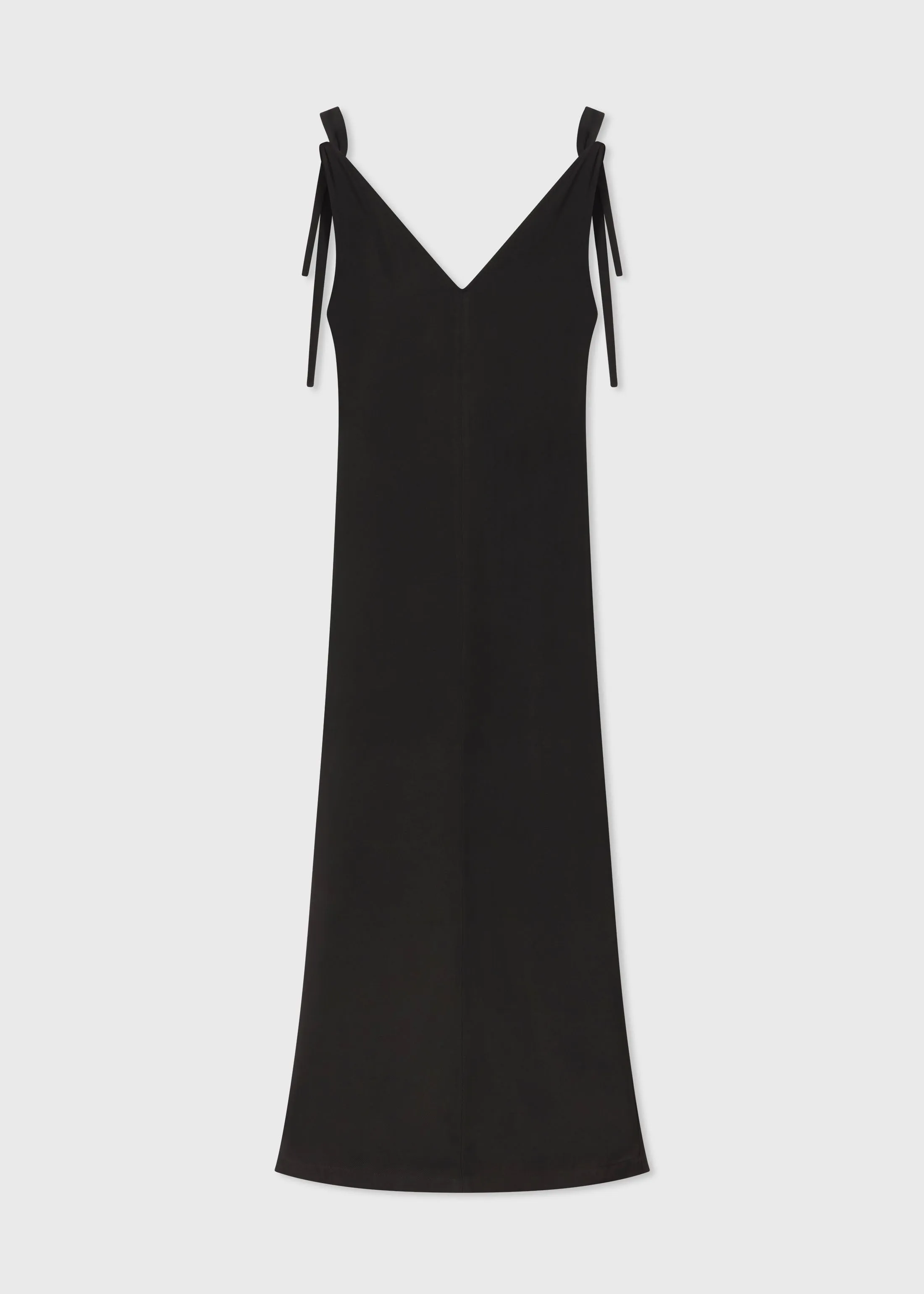 Pleated Slip Dress in Viscose Twill - Black sold by CO product image thumbnail 4