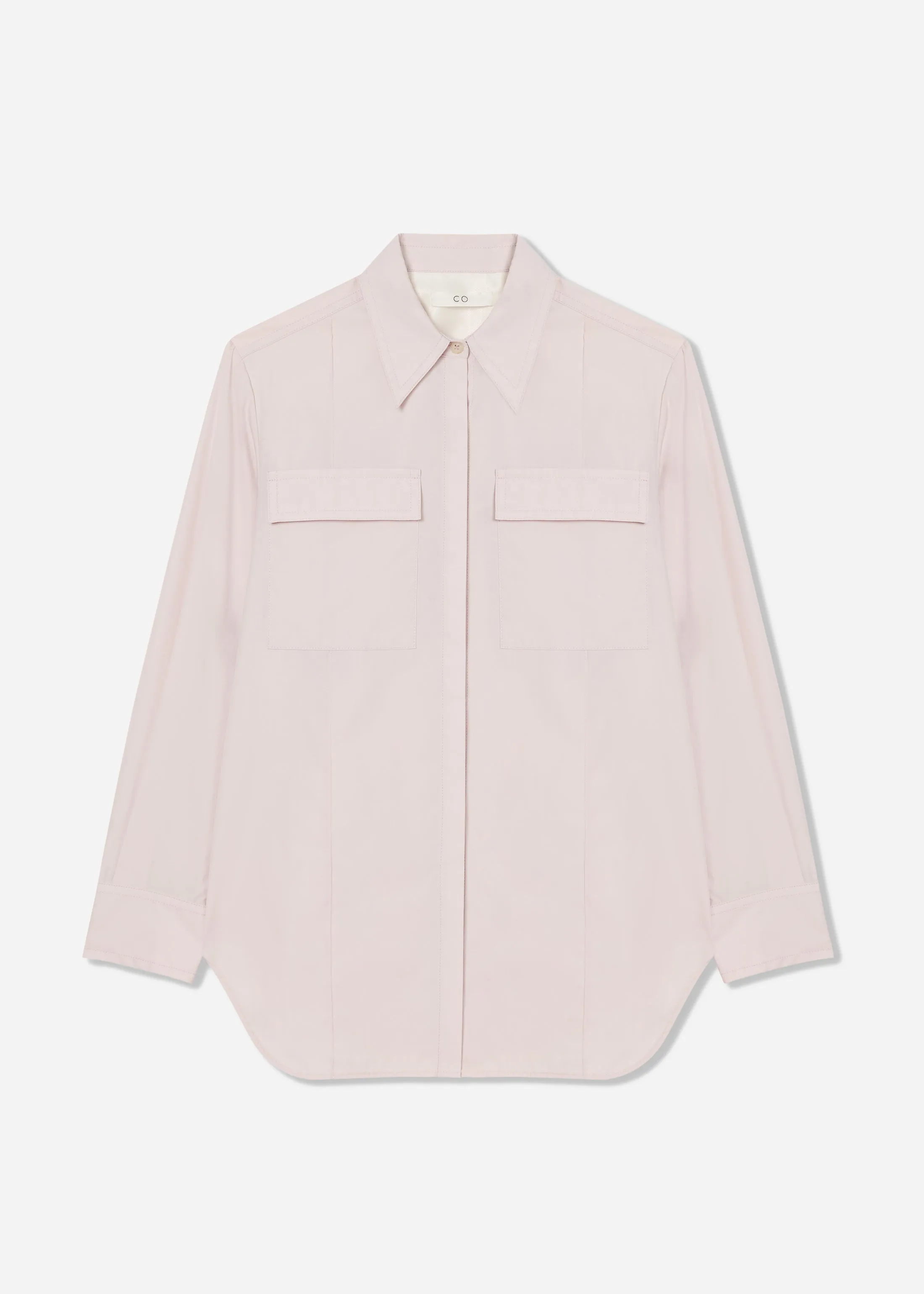 Overshirt in Cotton Sateen - Orchid sold by CO