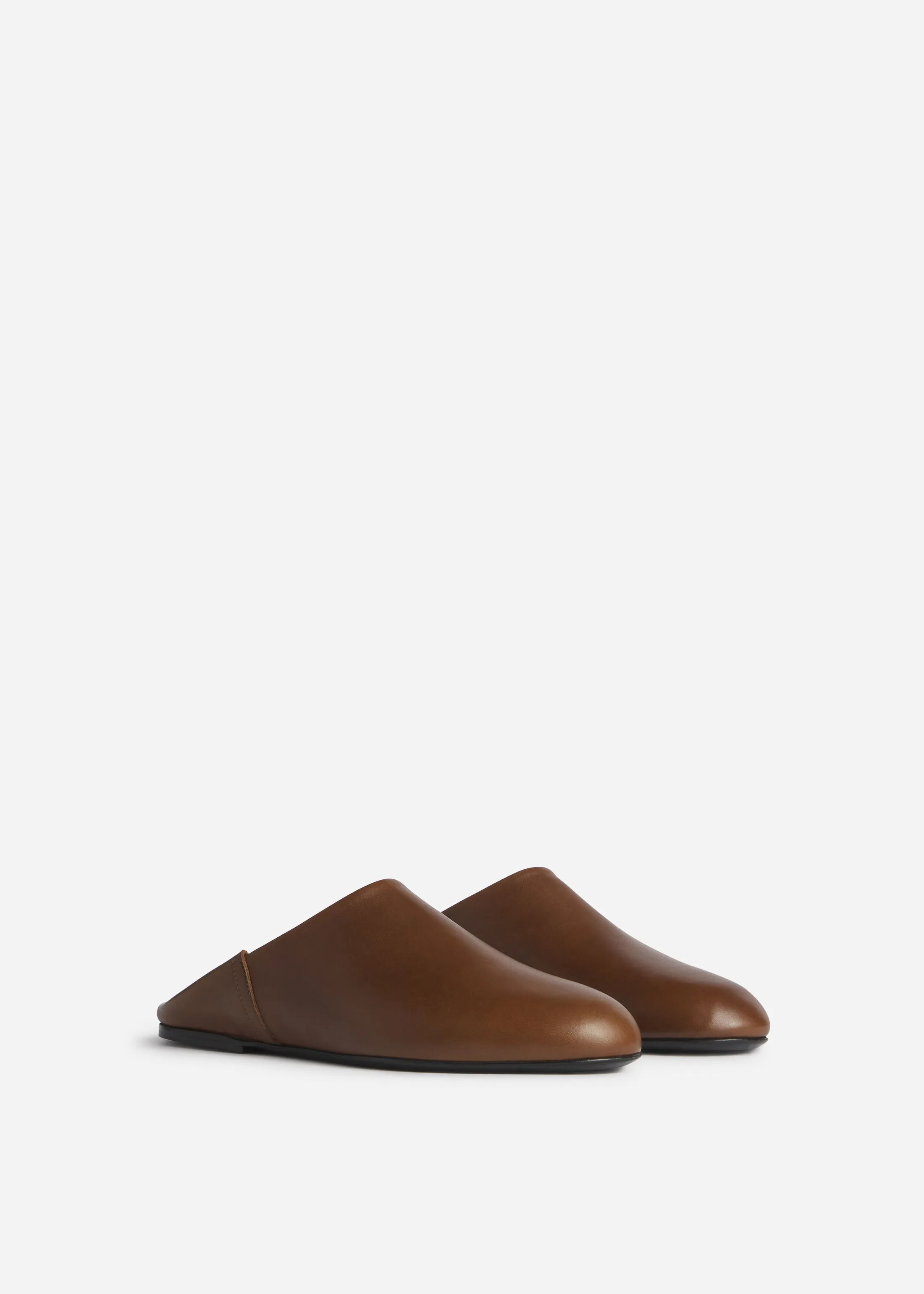 Babouche Mule in Smooth Leather - Cognac sold by CO product image thumbnail 2