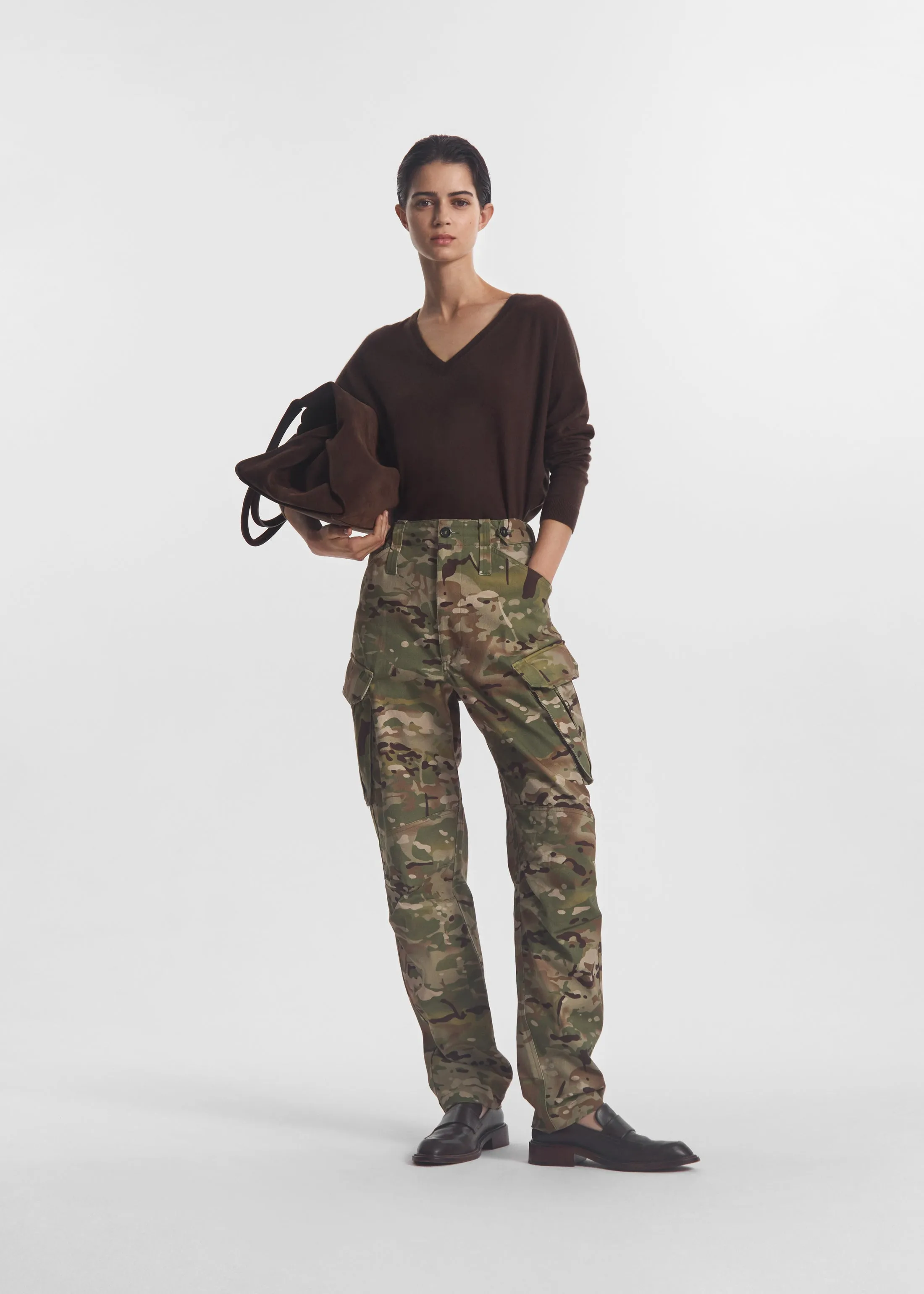 Military Pant in Cotton Twill - Camo Multi sold by CO
