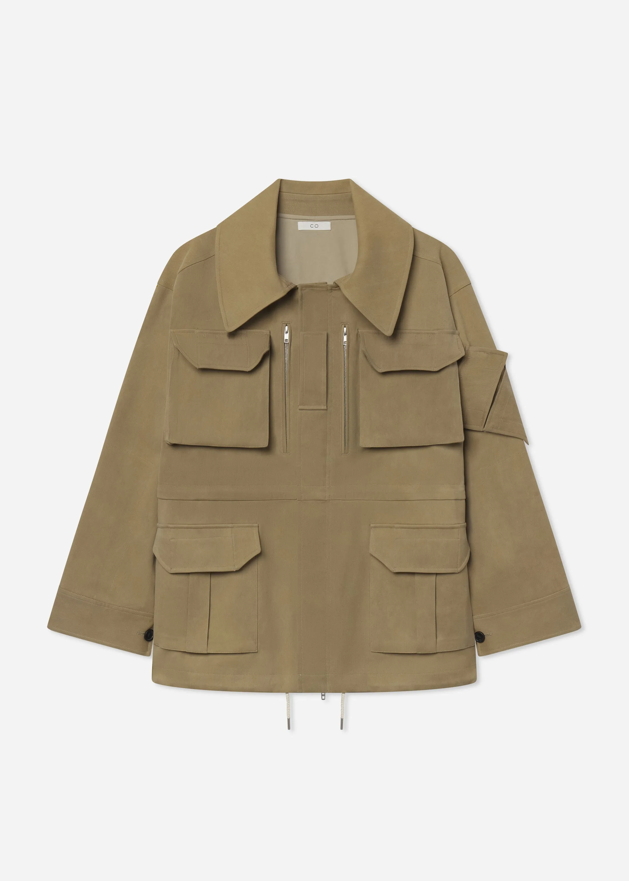 Military Jacket in Cold Dye Cotton - Khaki sold by CO product image thumbnail 5