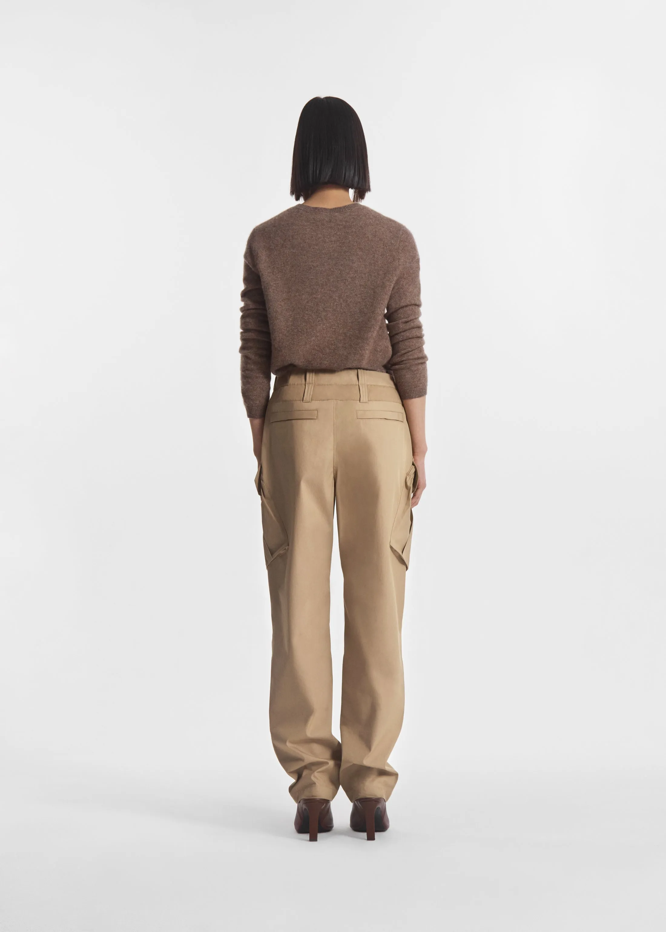 Military Cargo Pant in Cotton Twill- Camel sold by CO product image thumbnail 3