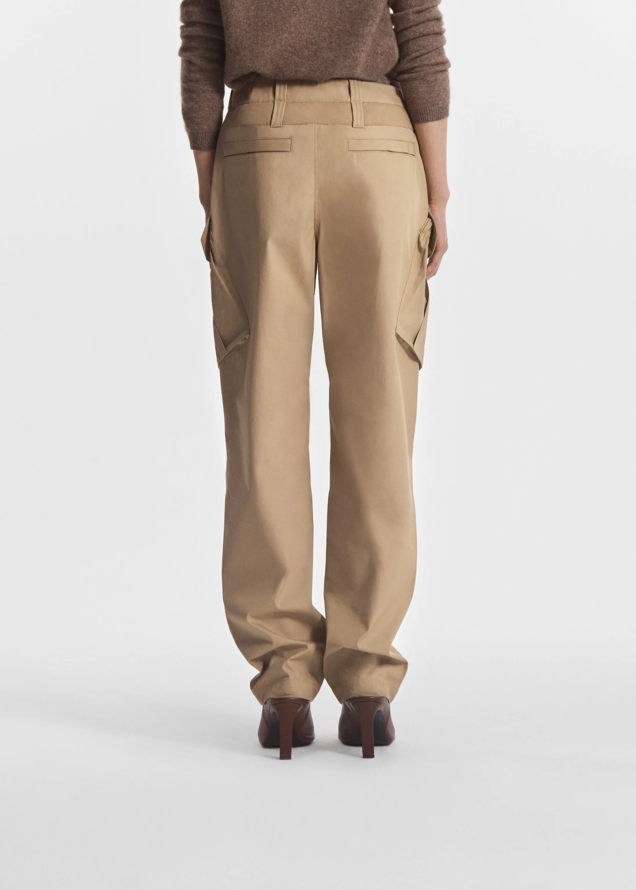 Military Cargo Pant in Cotton Twill- Camel sold by CO product image thumbnail 4