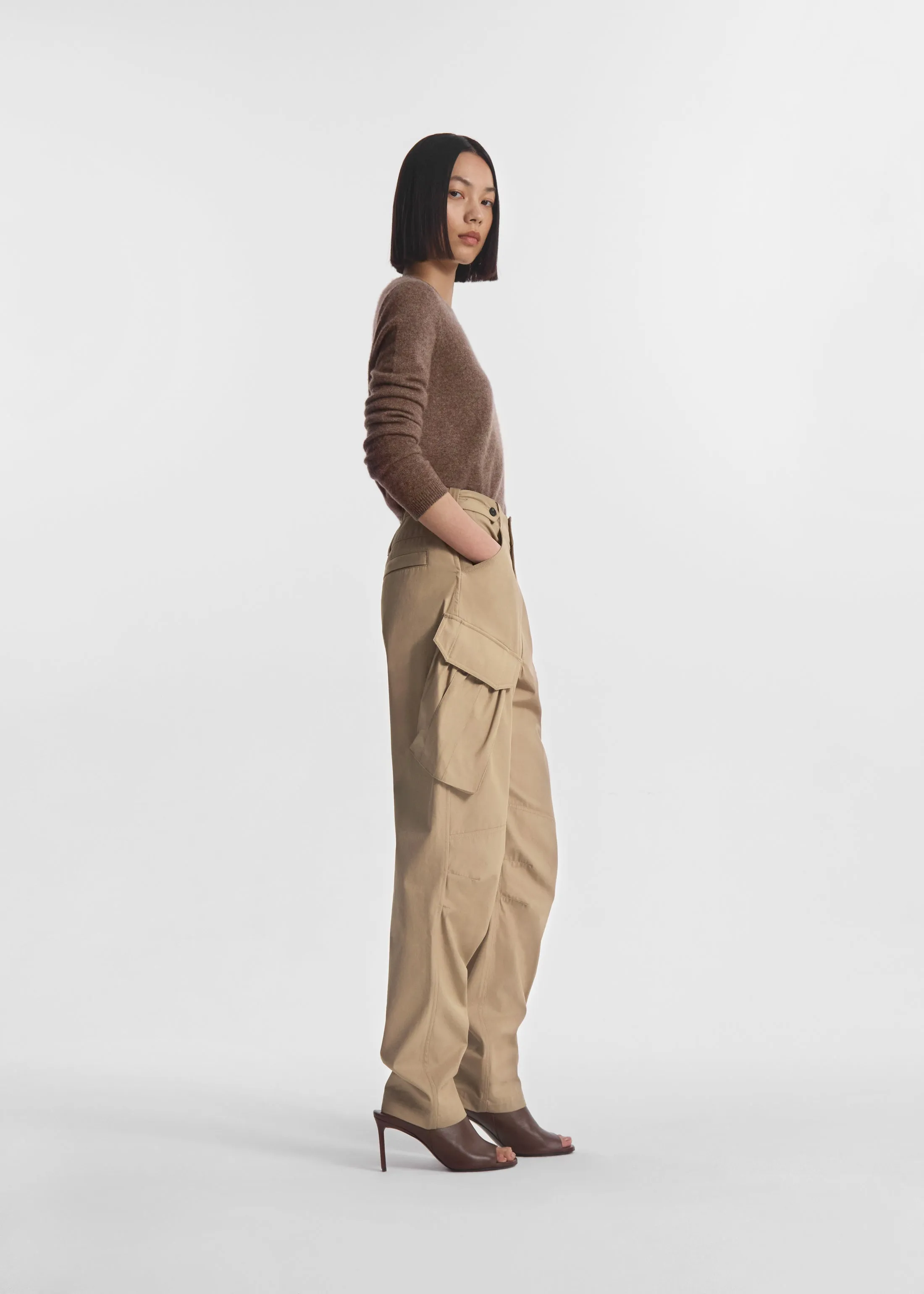 Military Cargo Pant in Cotton Twill- Camel sold by CO product image thumbnail 2