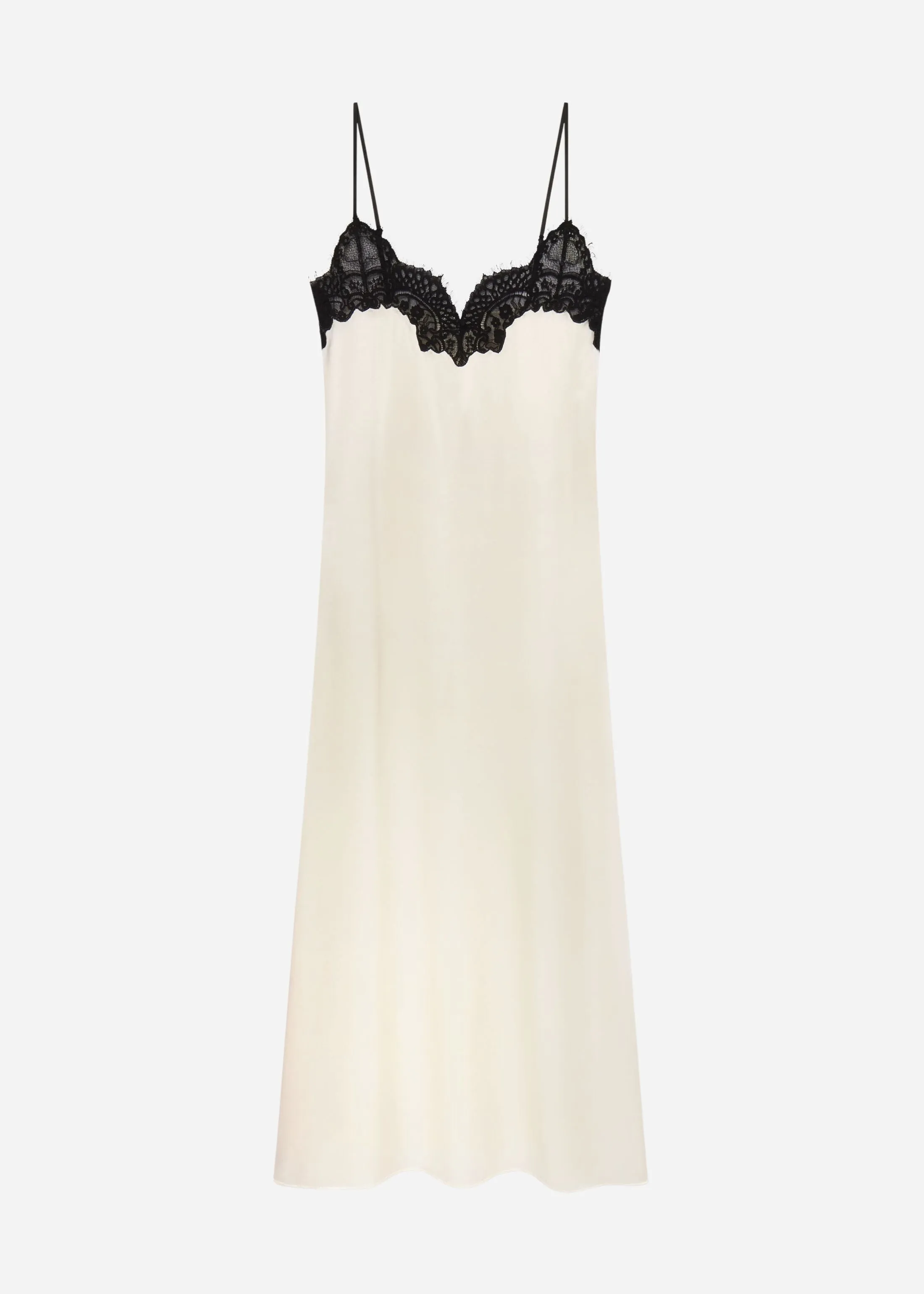 Lace Slip Dress in Silk - Ivory sold by CO product image thumbnail 3