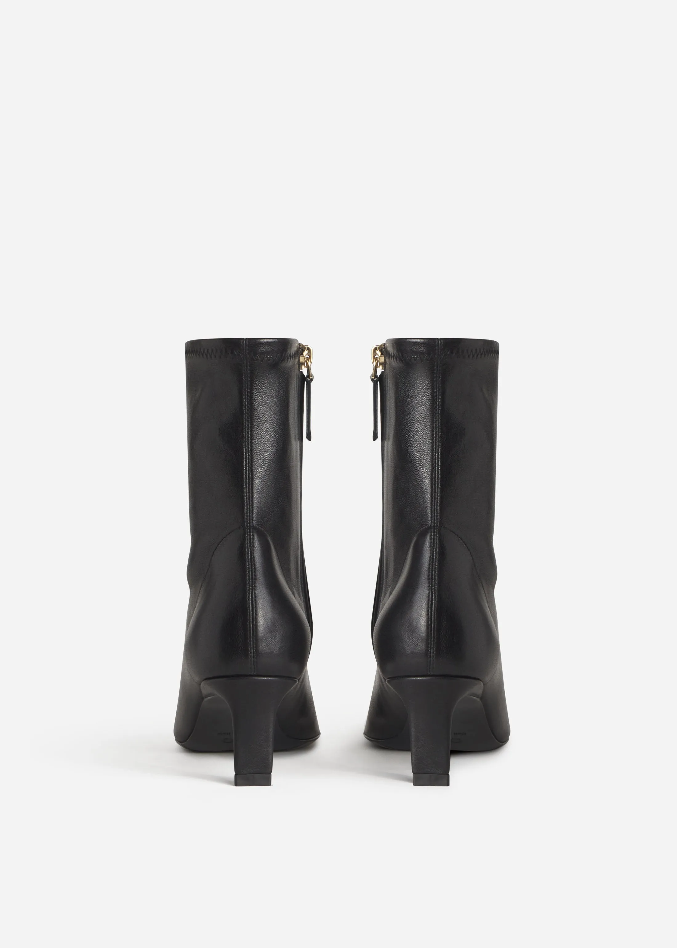 Pointed Heel Bootie in Stretch Leather - Black sold by CO product image thumbnail 3