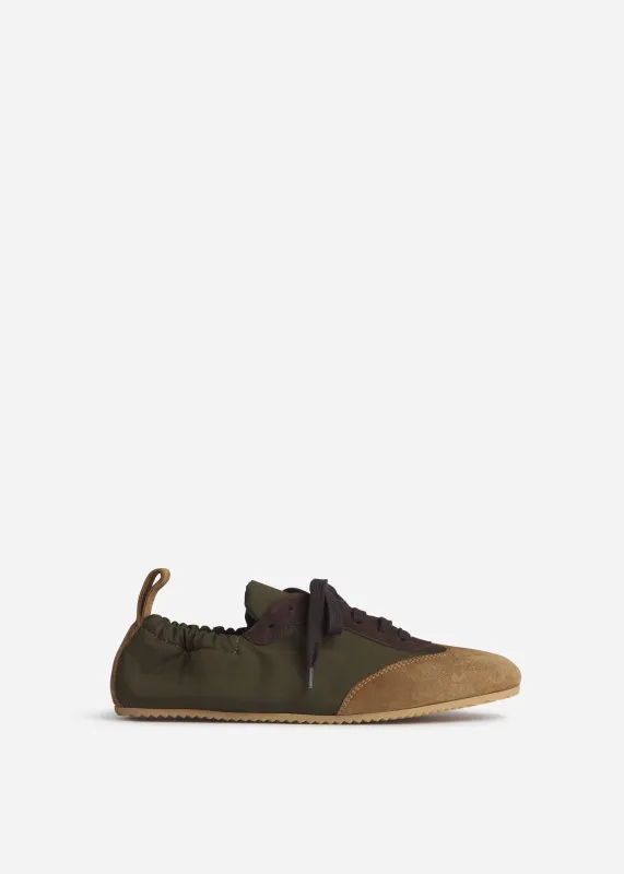 Slip On Elastic Sneaker - Olive made by CO