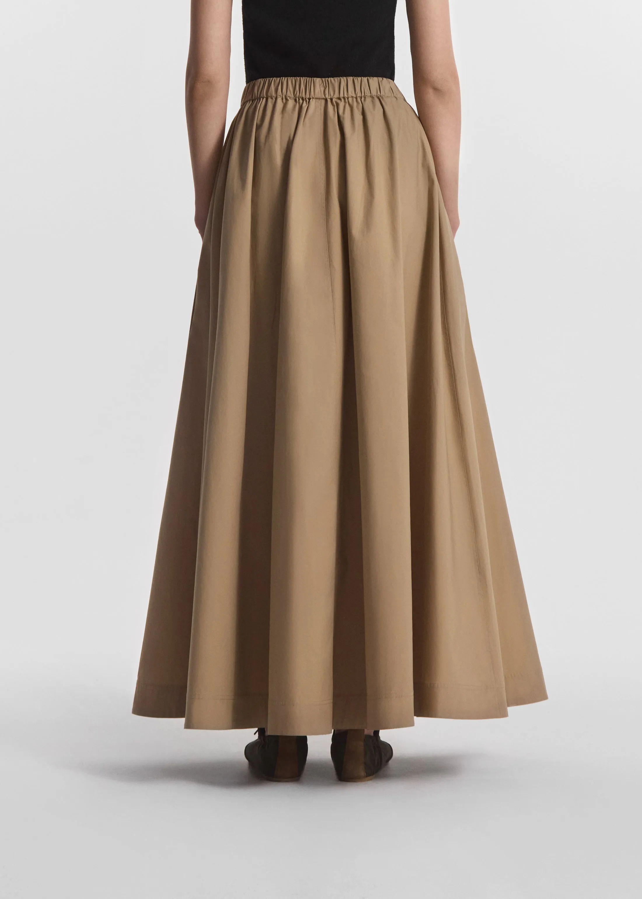 Parachute Skirt in Cotton Poplin - Camel sold by CO product image thumbnail 4
