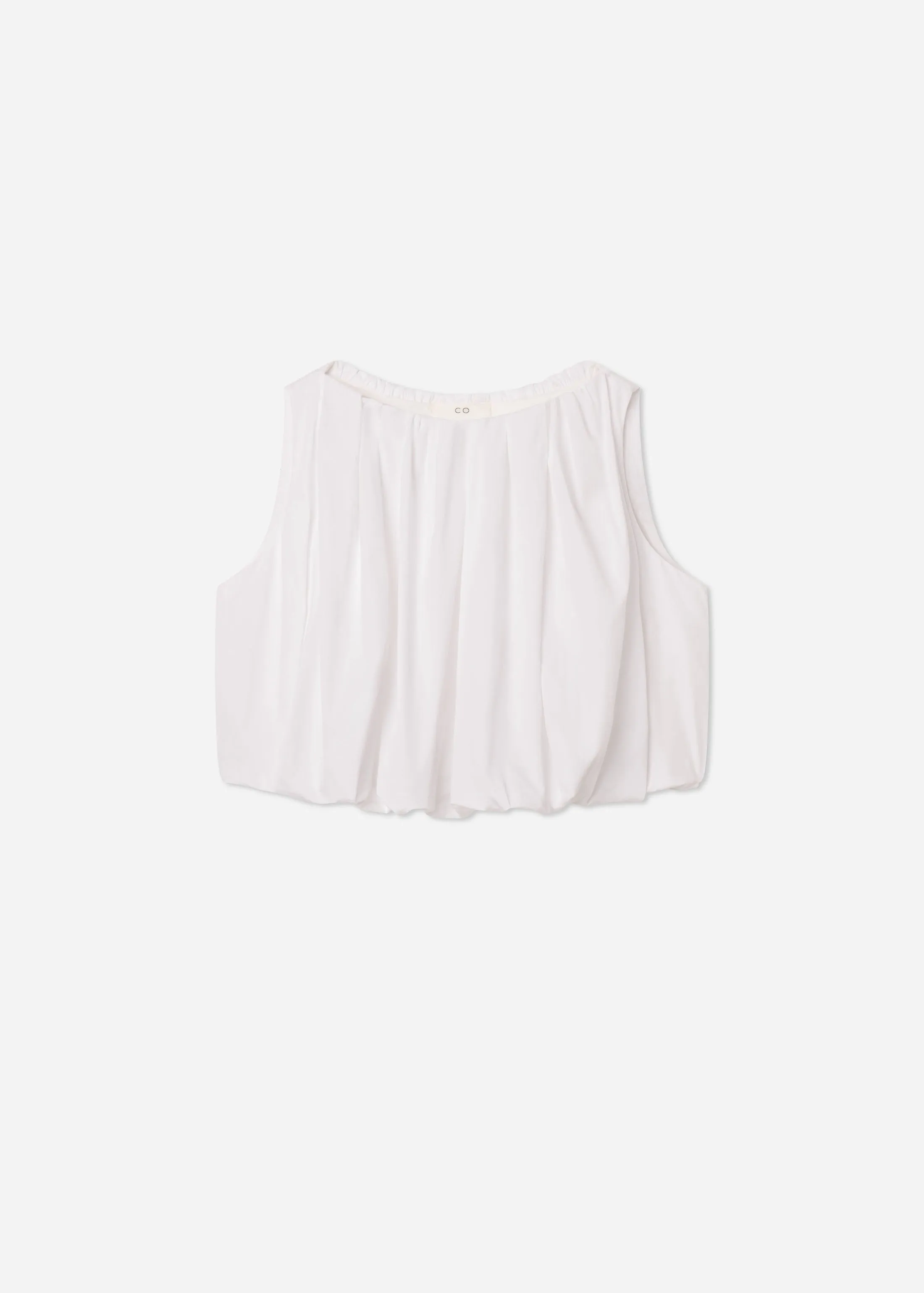 Bubble Top in Cotton Poplin - White sold by CO product image thumbnail 4