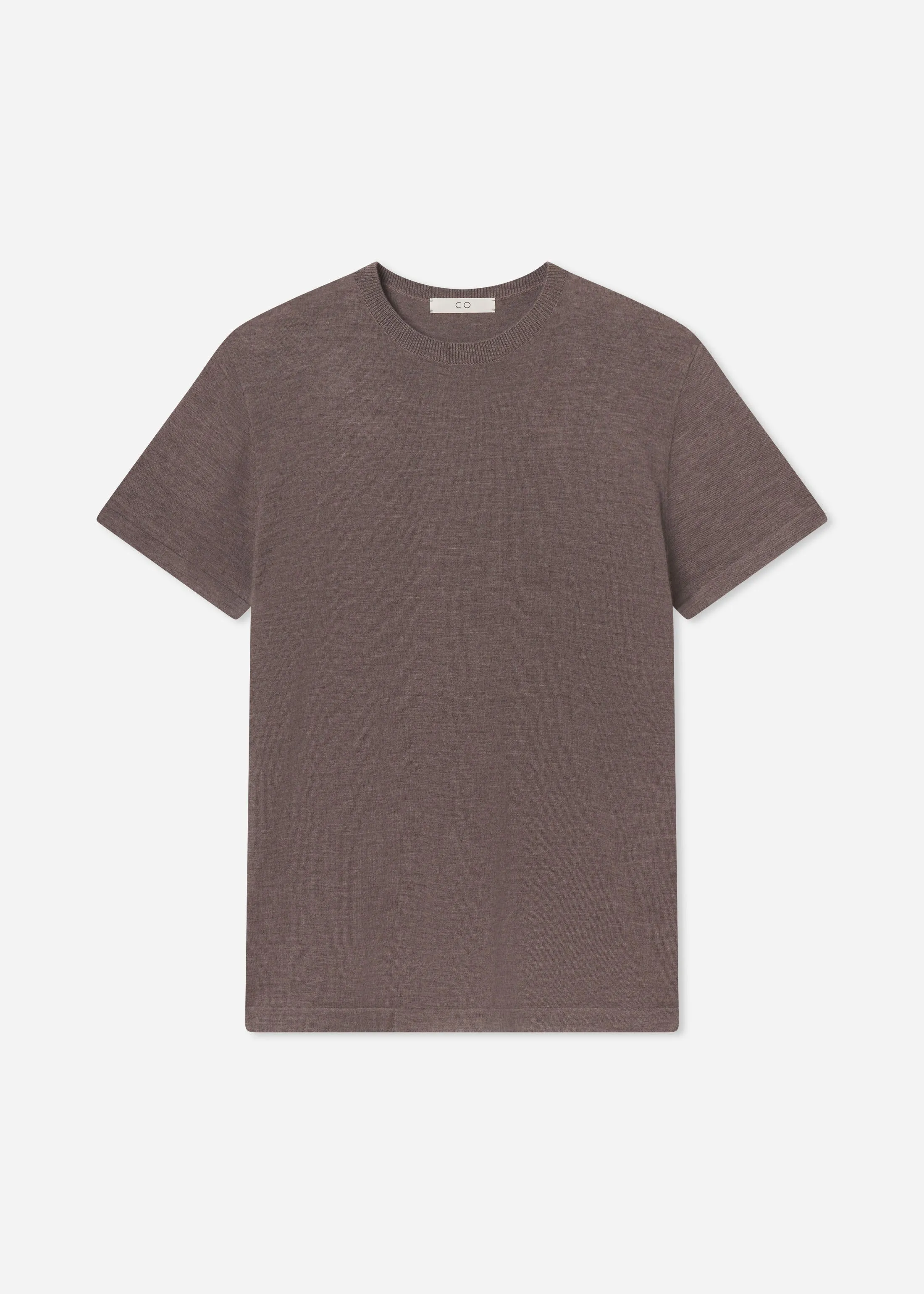 T-Shirt in Fine Cashmere - Hazelnut sold by CO product image thumbnail 4