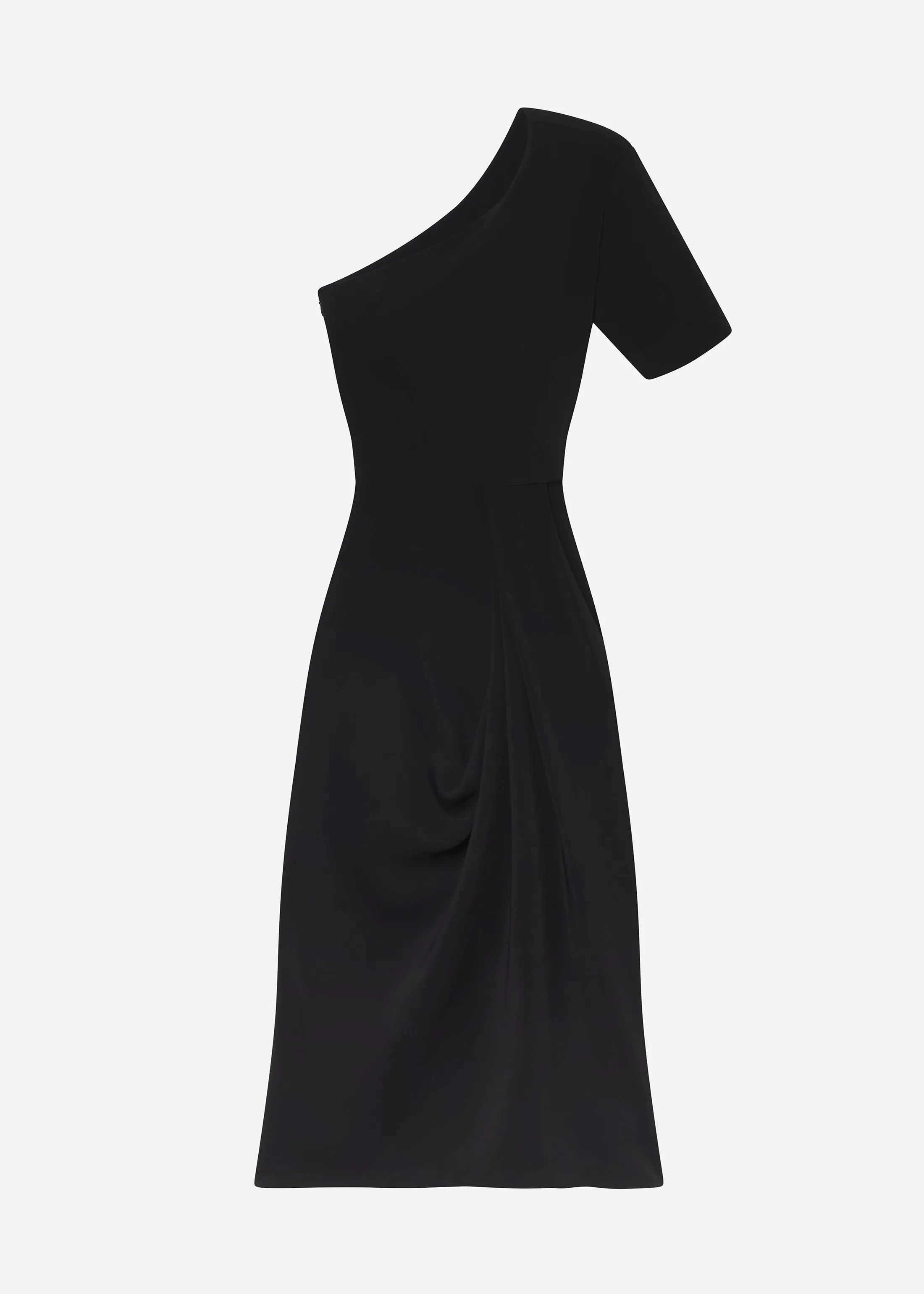 Draped Dress in Viscose Crepe - Black sold by CO product image thumbnail 5