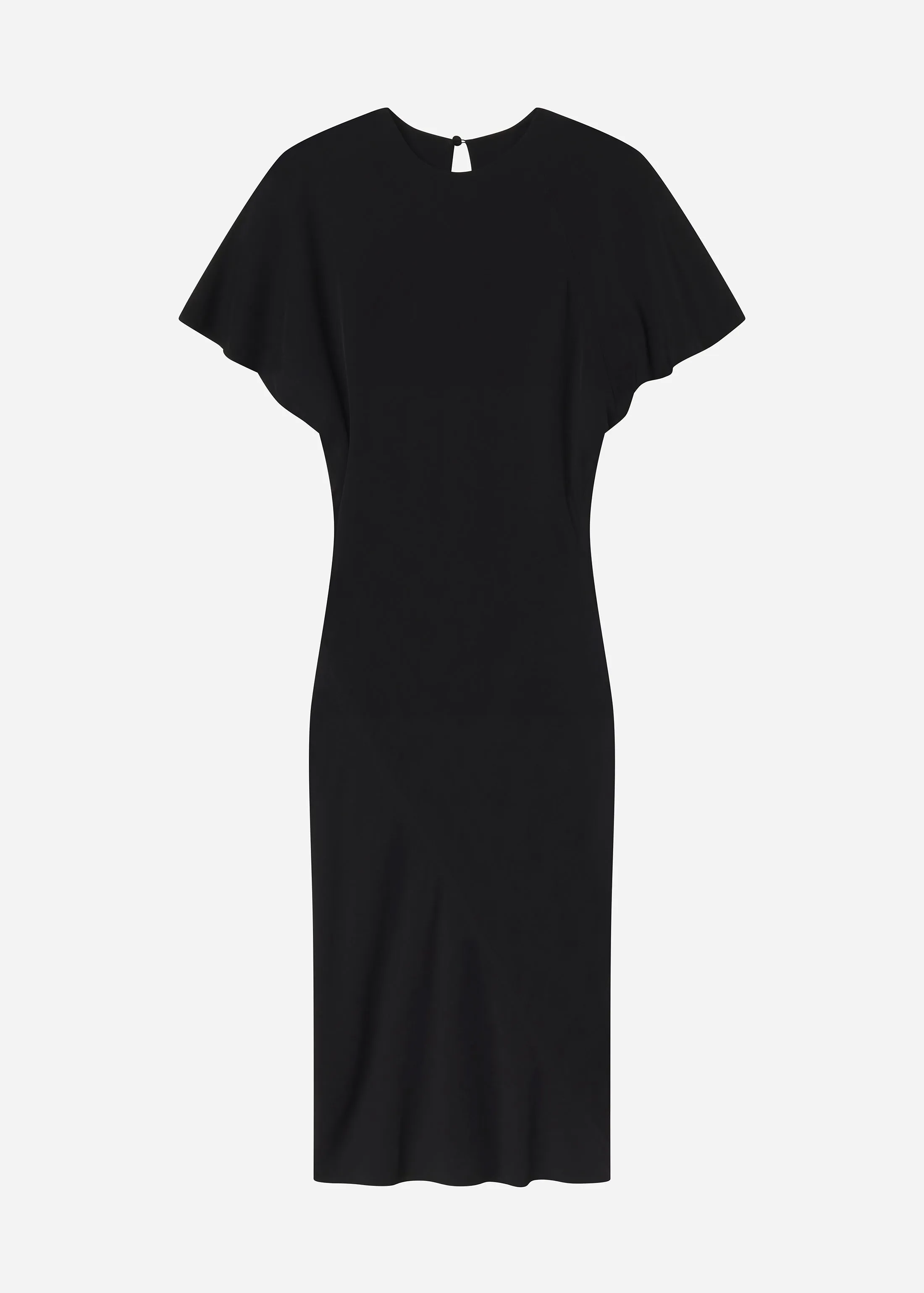 Twisted Knot Dress in Viscose Crepe - Black sold by CO product image thumbnail 4