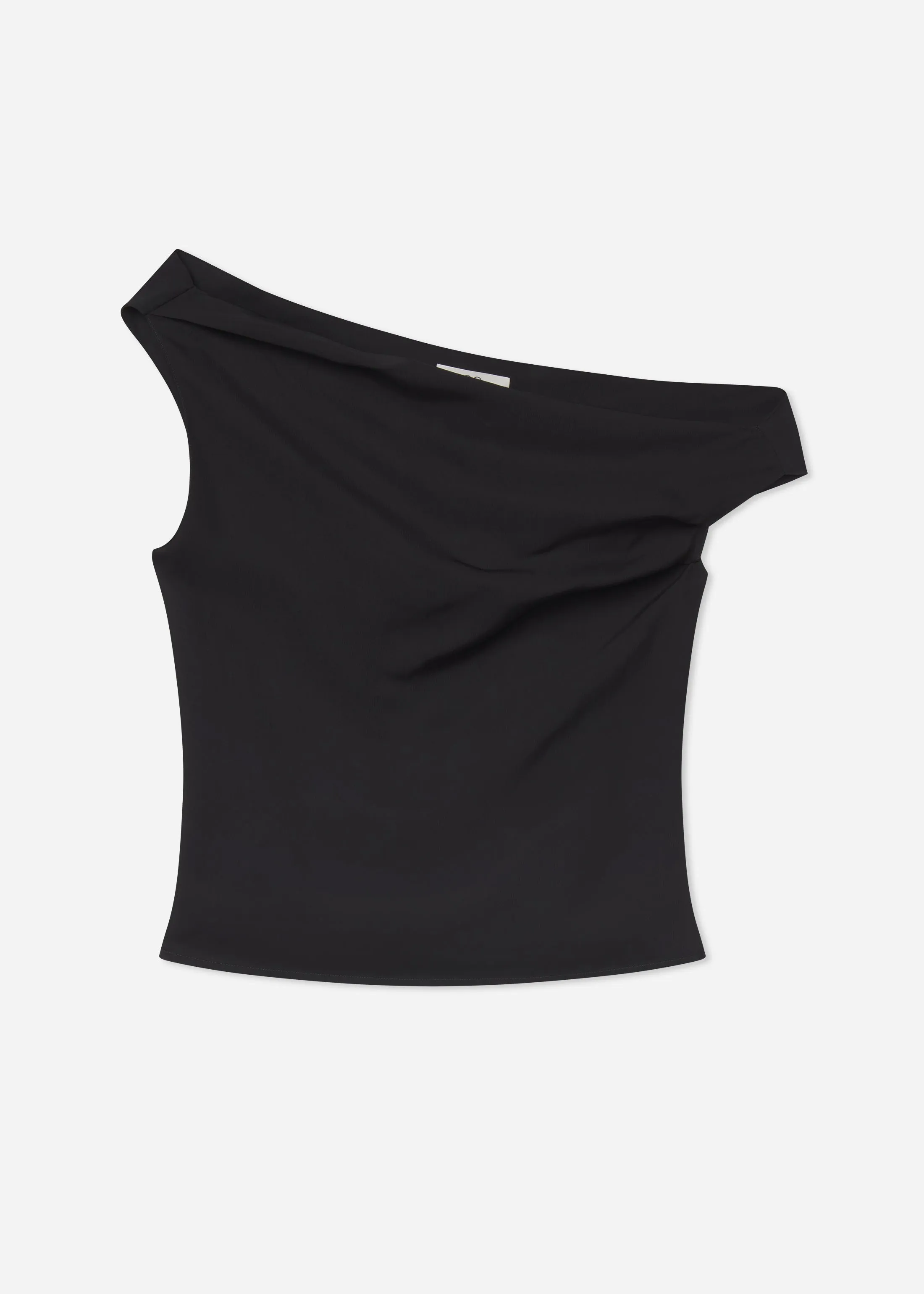 Draped Back Top in Viscose Silk - Black sold by CO product image thumbnail 5