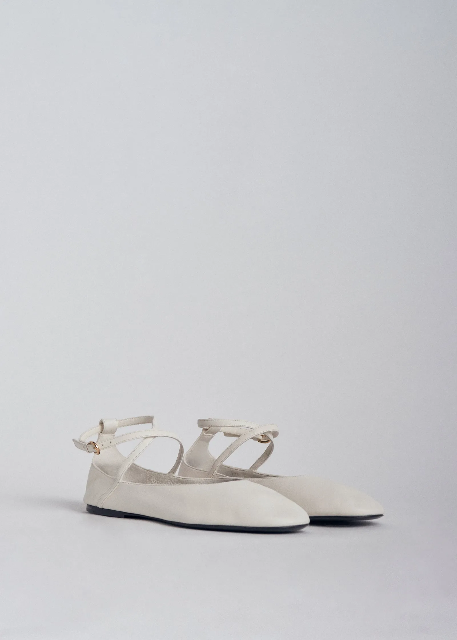 Round Toe Ballerina Flat in Ivory sold by CO product image thumbnail 2