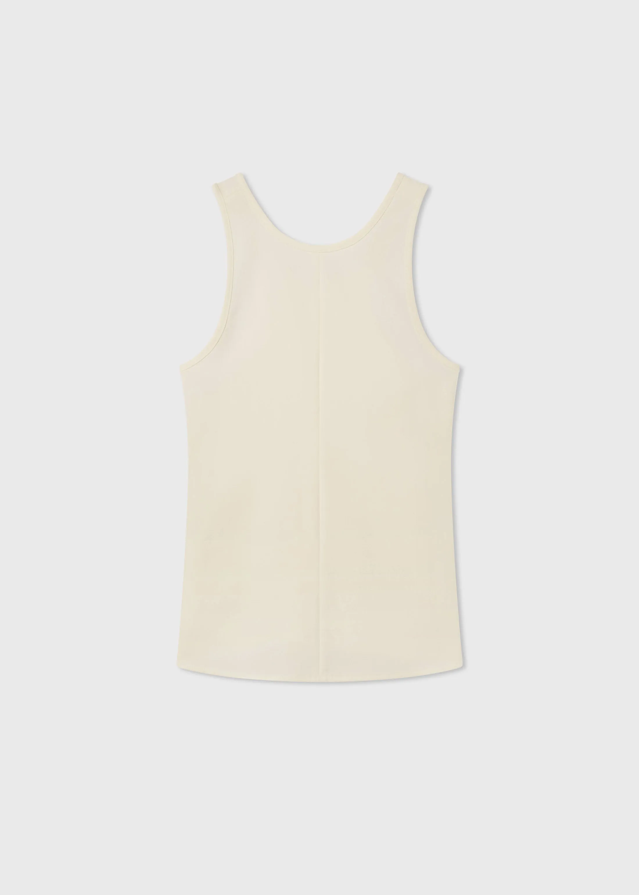 Racer Back Tank in Cotton - Milk sold by CO