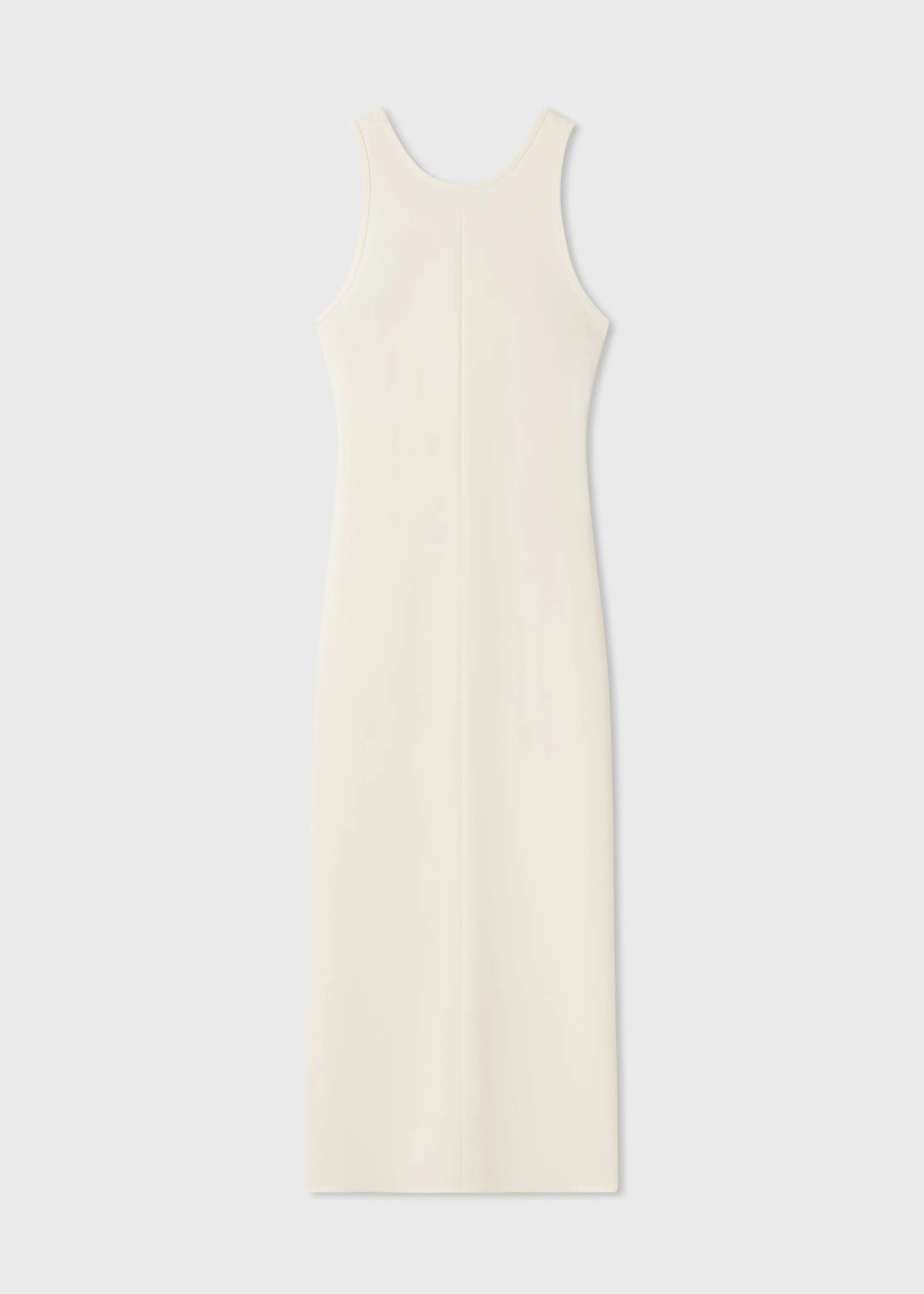 Racer Back Tank Dress in Cotton - Milk sold by CO