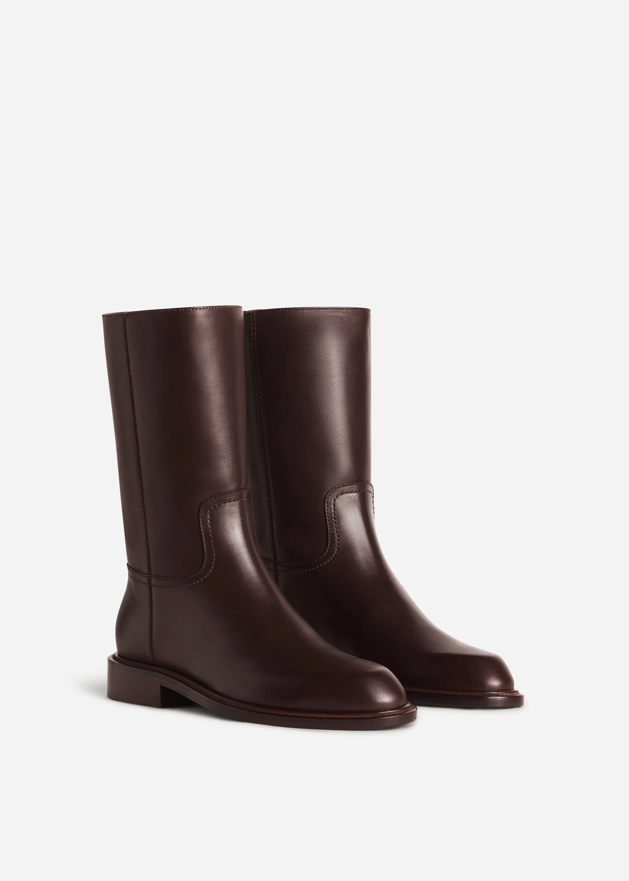 Front Seam Riding Boot - Chocolate sold by CO product image thumbnail 2
