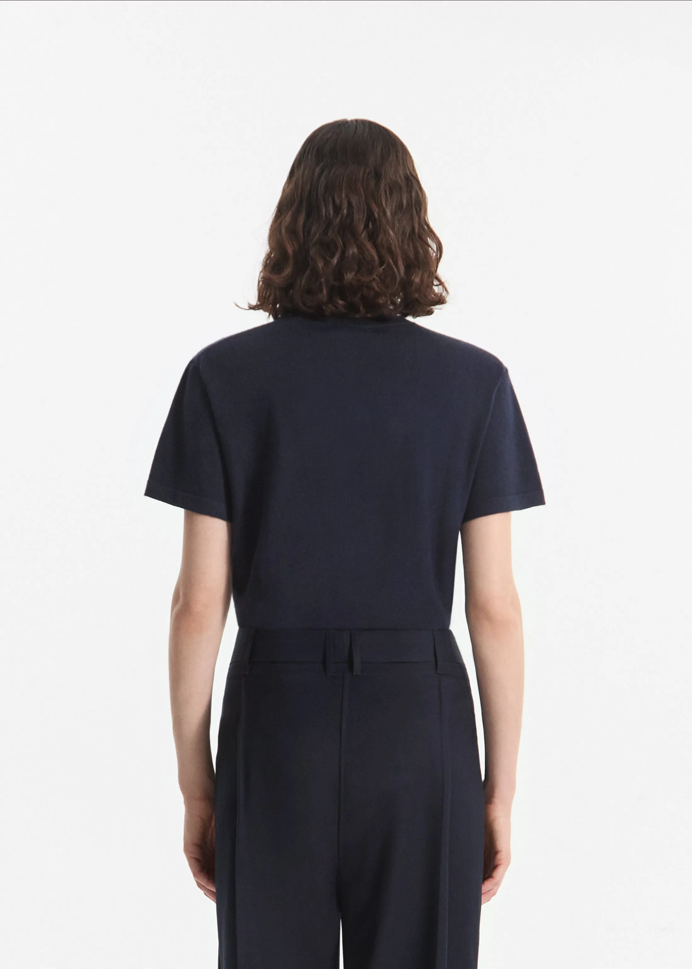 T-Shirt in Fine Cashmere - Nocturne sold by CO product image thumbnail 4
