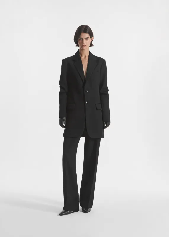 Relaxed Blazer in Wool - Black made by CO