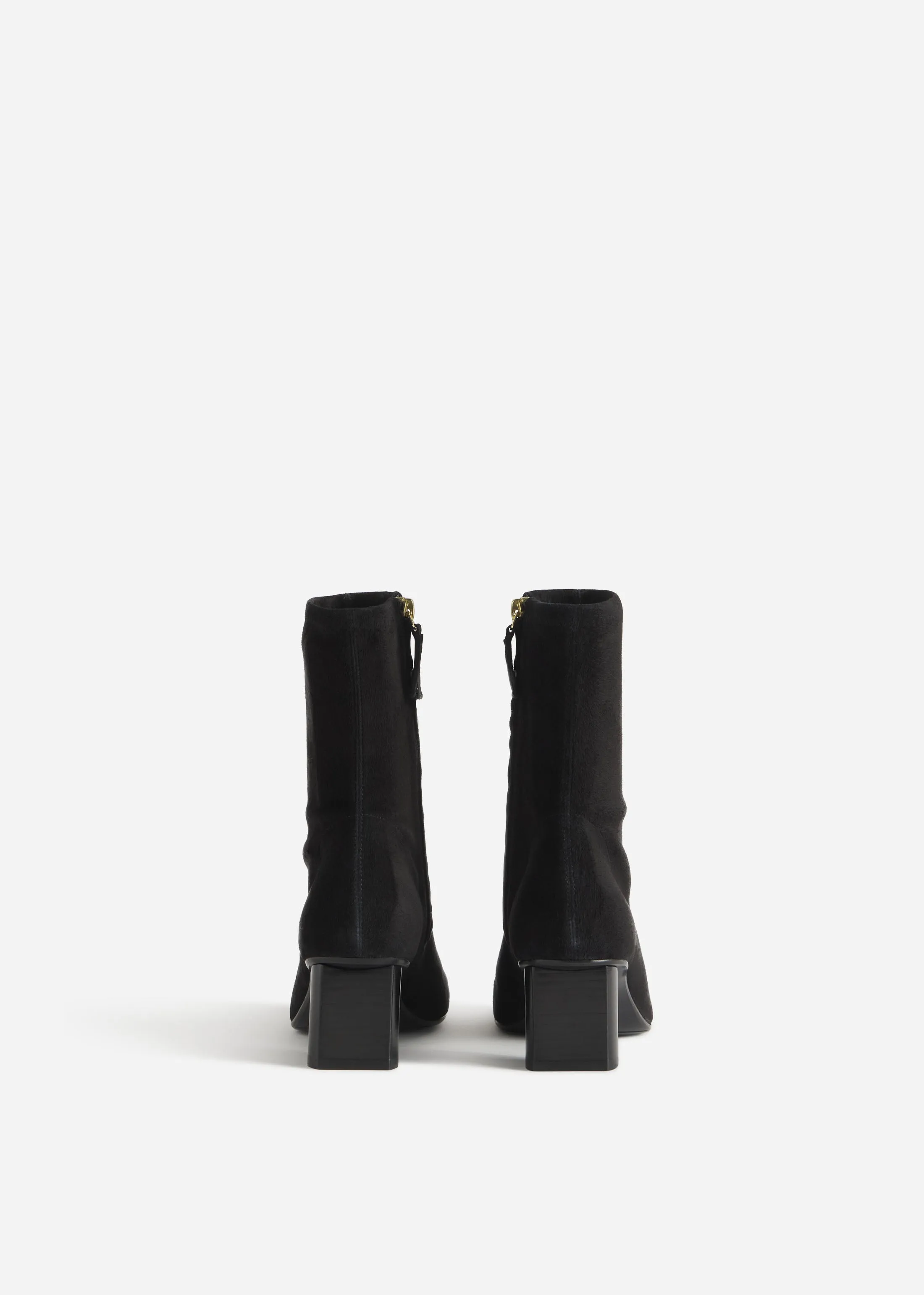 Square Toe Ankle Boot in Suede - Black sold by CO product image thumbnail 3