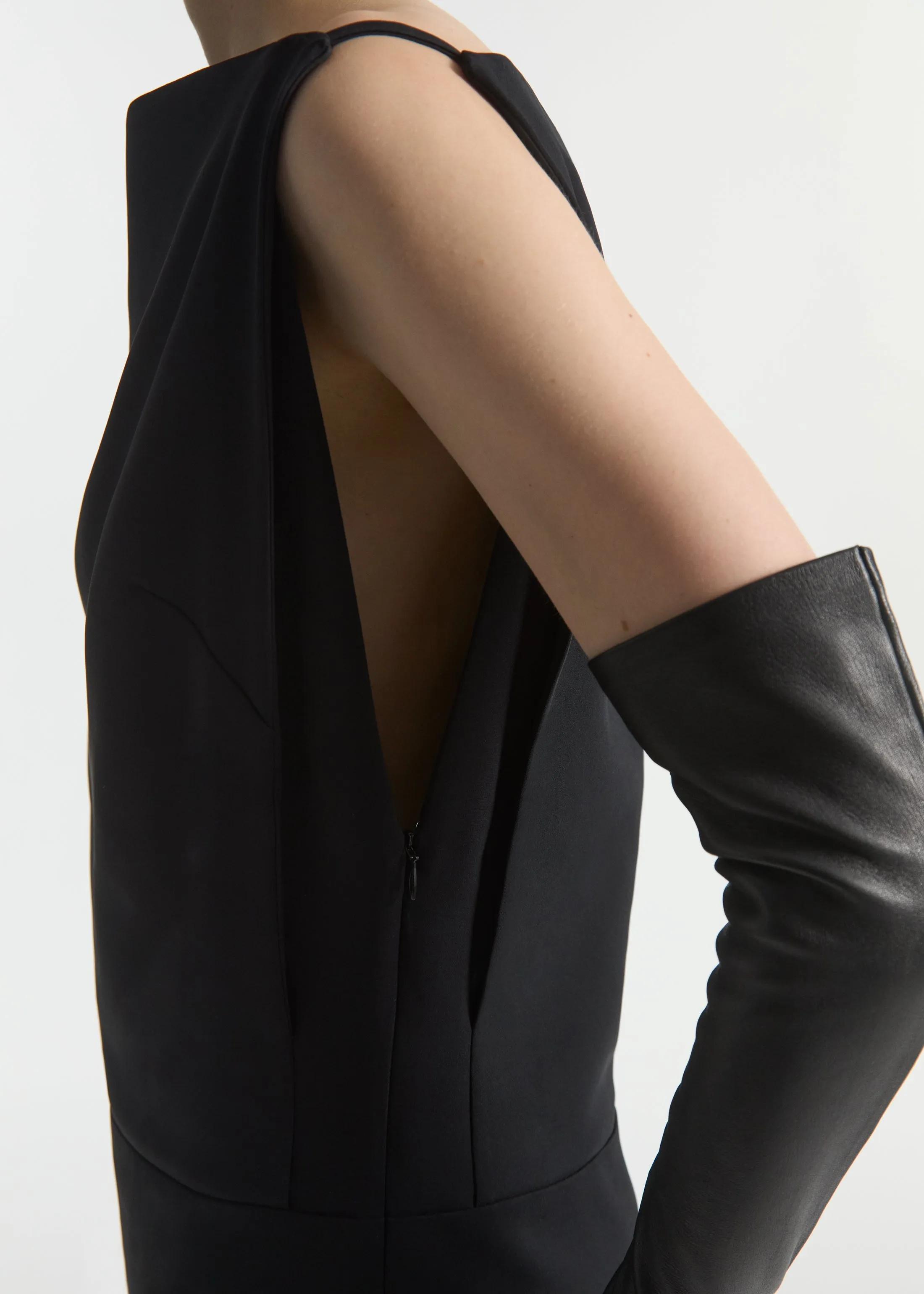 Bateau Structured Top in Crepe - Black sold by CO product image thumbnail 5