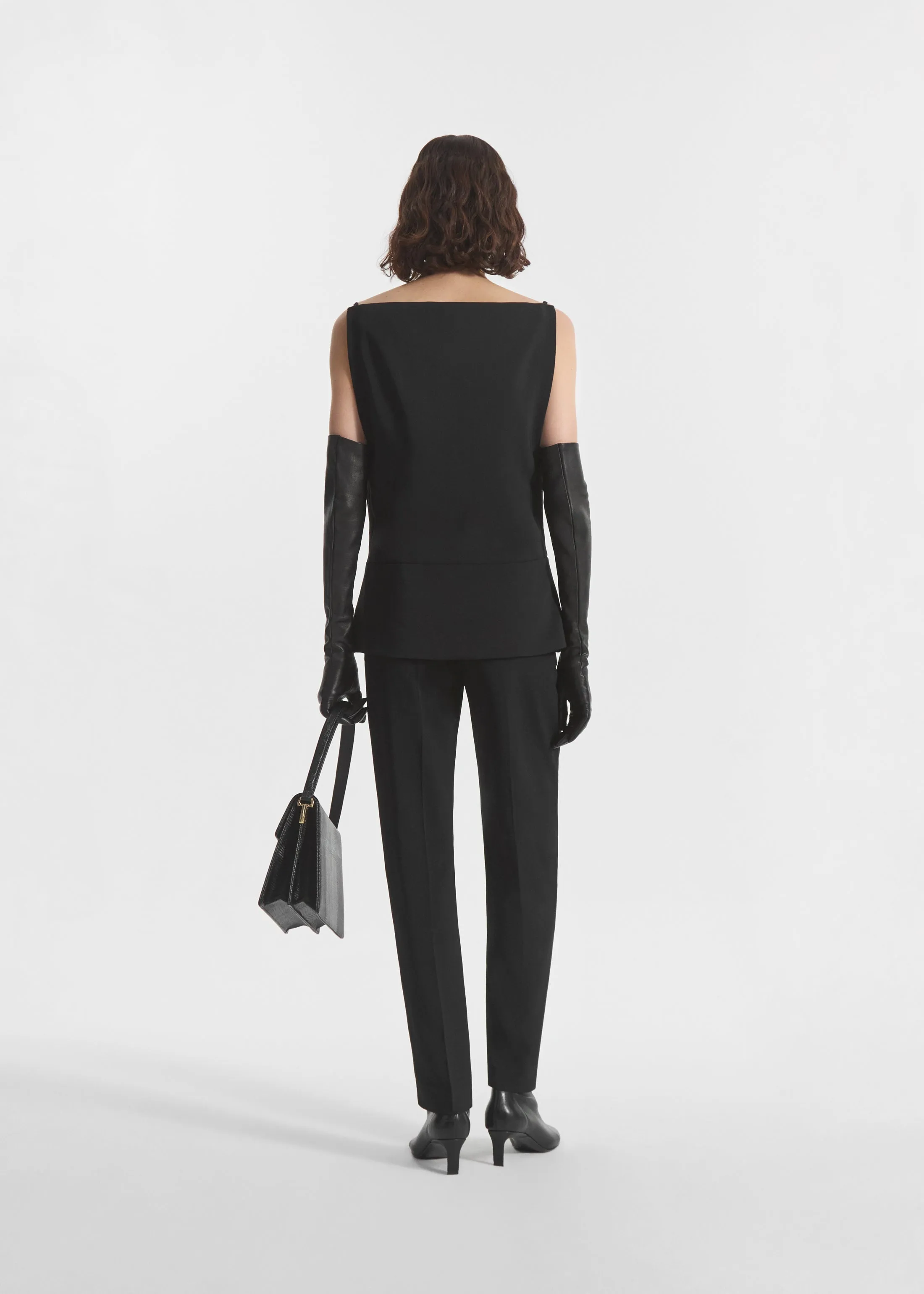 Bateau Structured Top in Crepe - Black sold by CO product image thumbnail 3