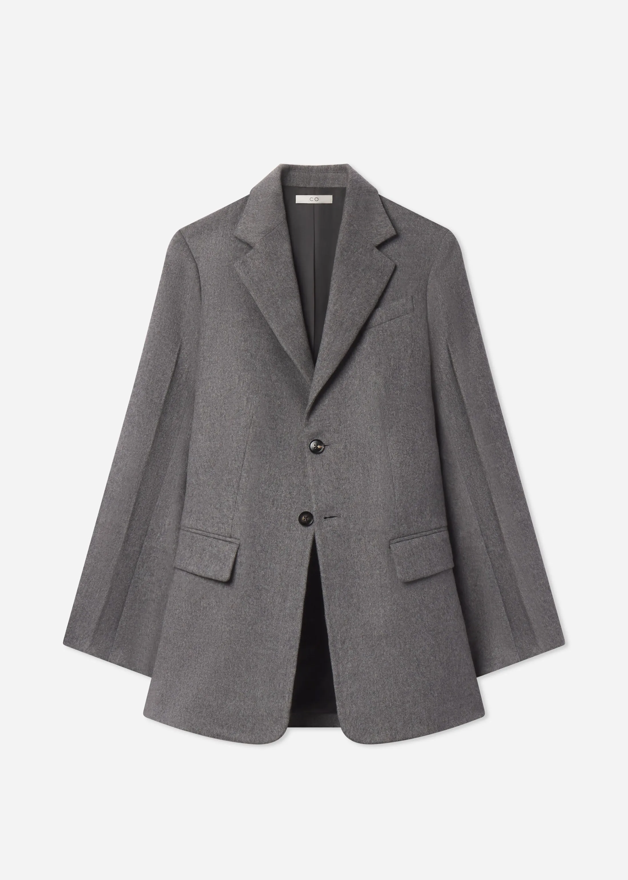 Relaxed Blazer in Wool Cashmere - Grey Melange sold by CO product image thumbnail 4