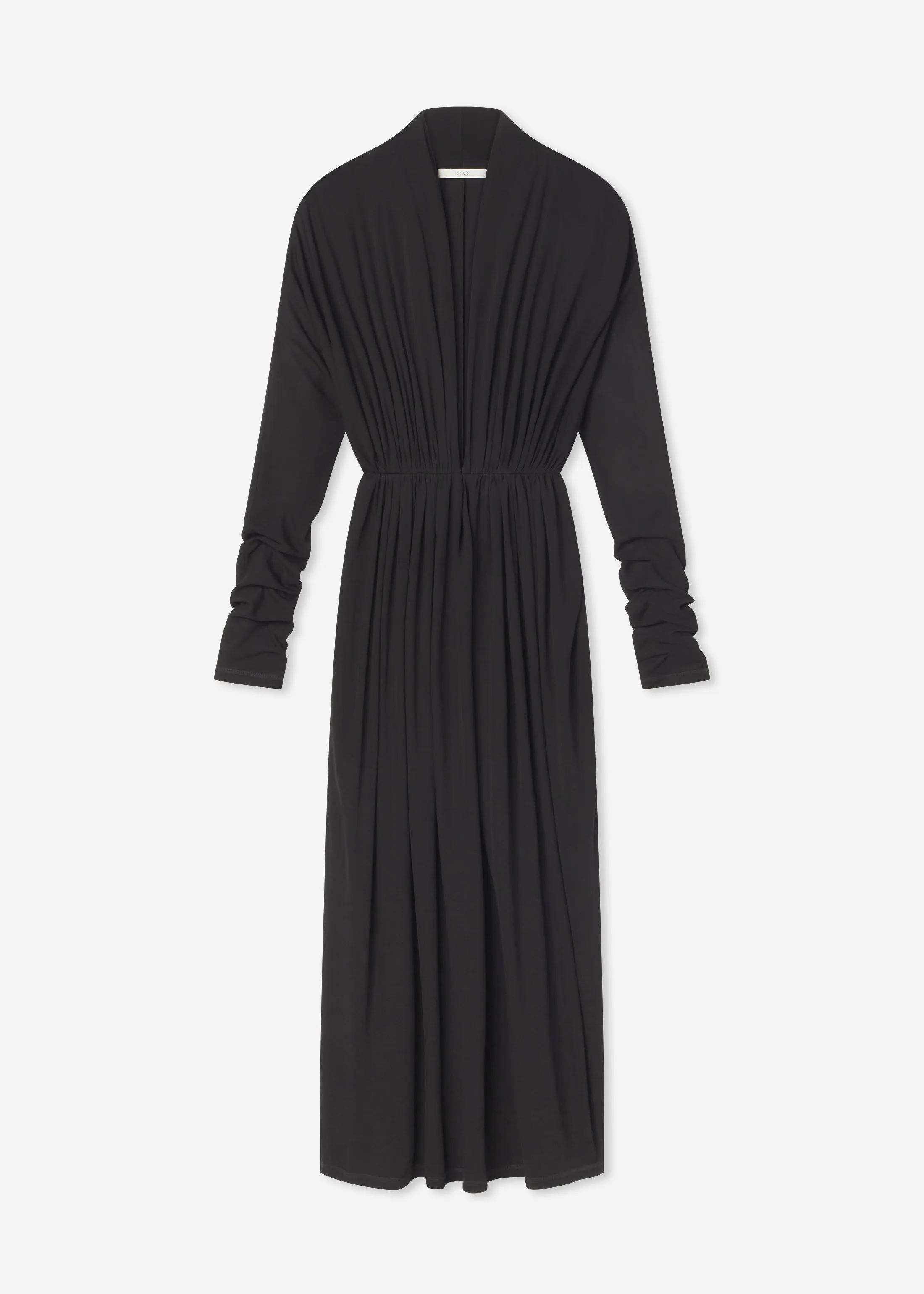 Gathered Dress in Jersey - Black sold by CO product image thumbnail 3