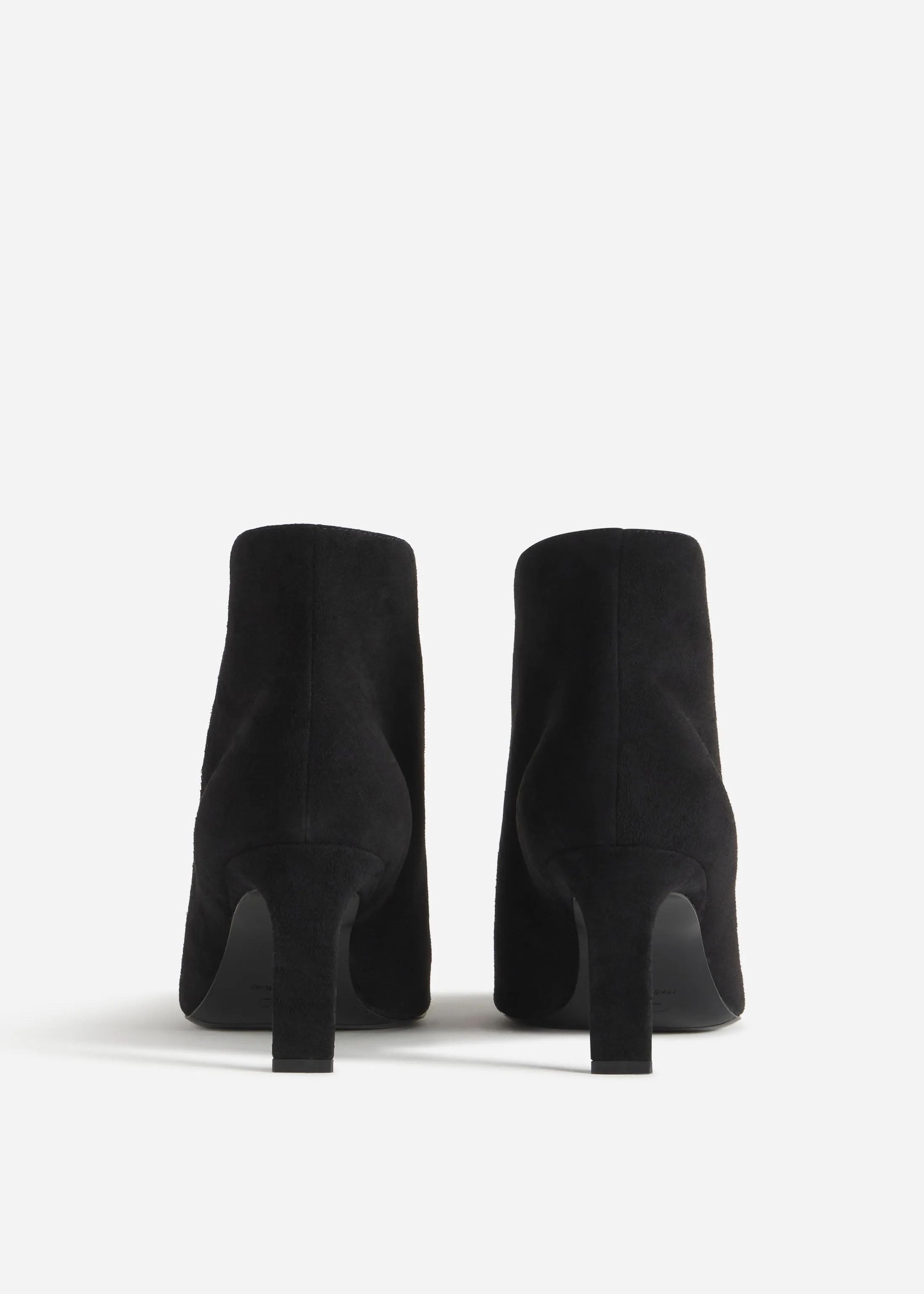 V-Cut Heeled Bootie in Suede - Black sold by CO product image thumbnail 3