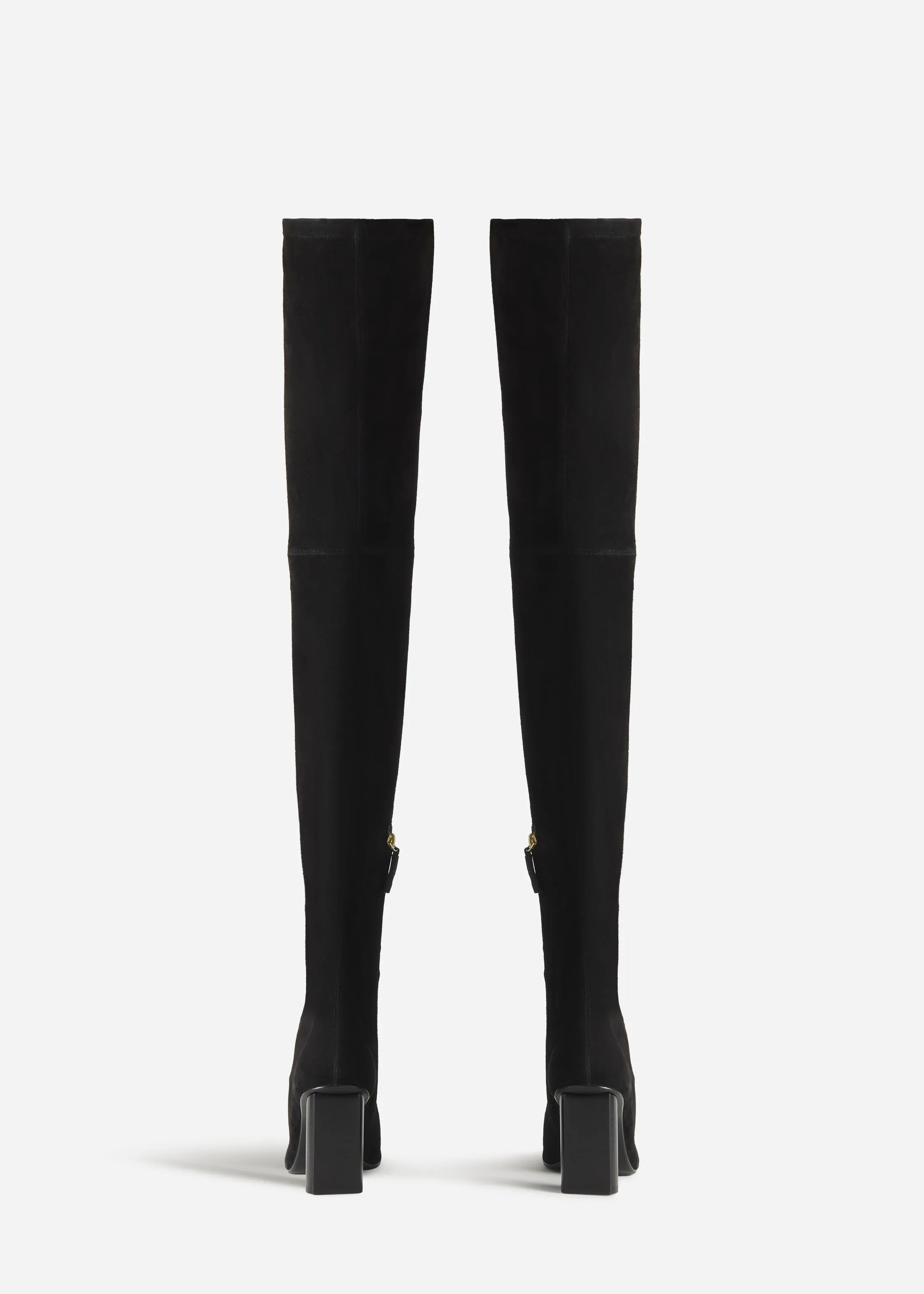 Over-the-Knee Heeled Boot in Suede - Black sold by CO product image thumbnail 3