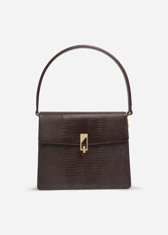 Structured Handbag in Leather - Espresso made by CO