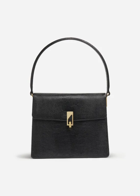 Structured Handbag in Leather - Black made by CO