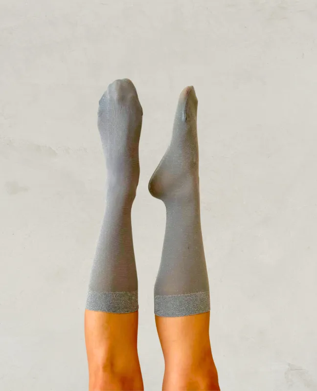 Swedish Stockings 'Ines' Shimmery Socks sold by COCLICO