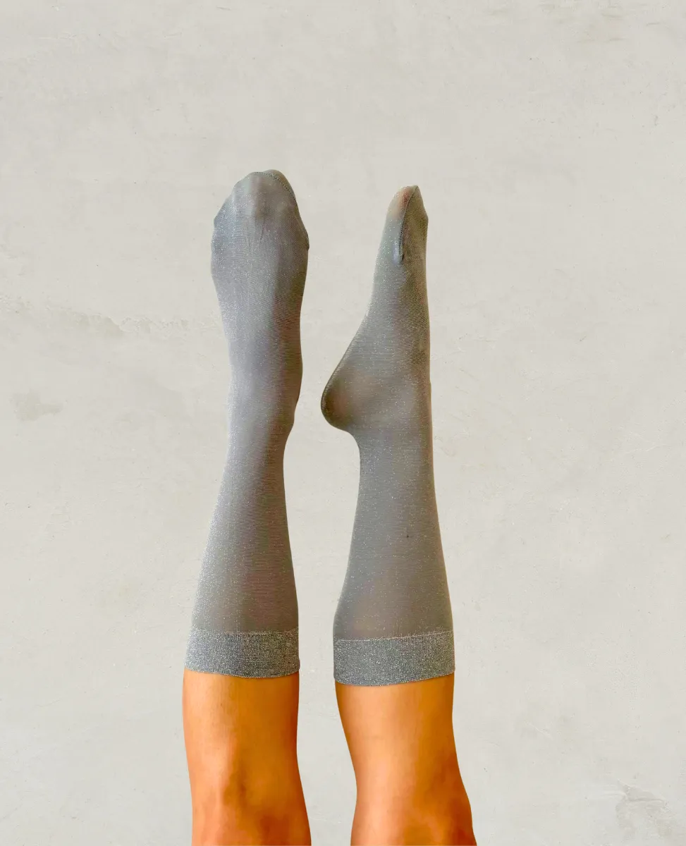 Swedish Stockings 'Ines' Shimmery Socks sold by COCLICO