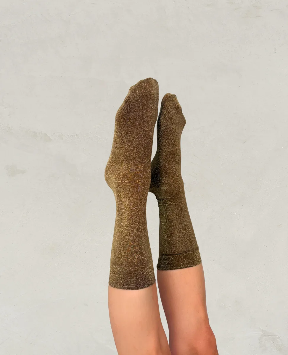Swedish Stockings 'Ines' Shimmery Socks sold by COCLICO