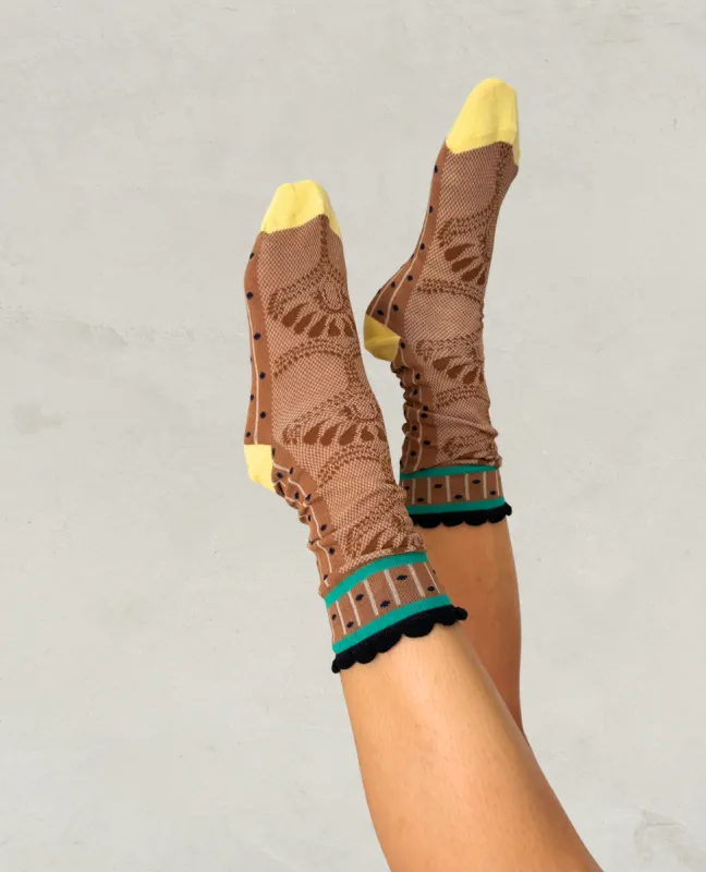 Exquisite J 'Paolina' Jacquard Socks made by COCLICO