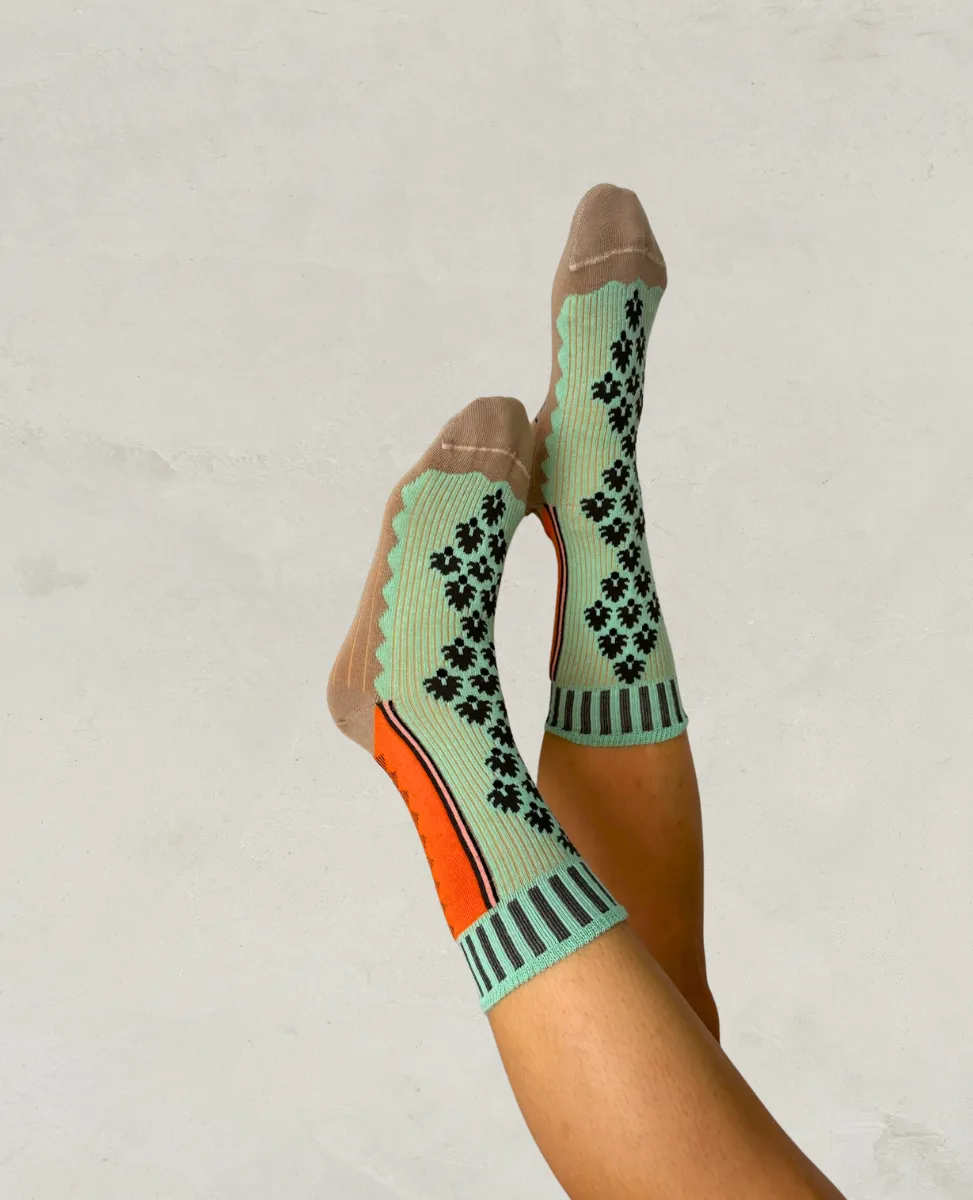 Exquisite J 'Pine Cone' Socks sold by COCLICO