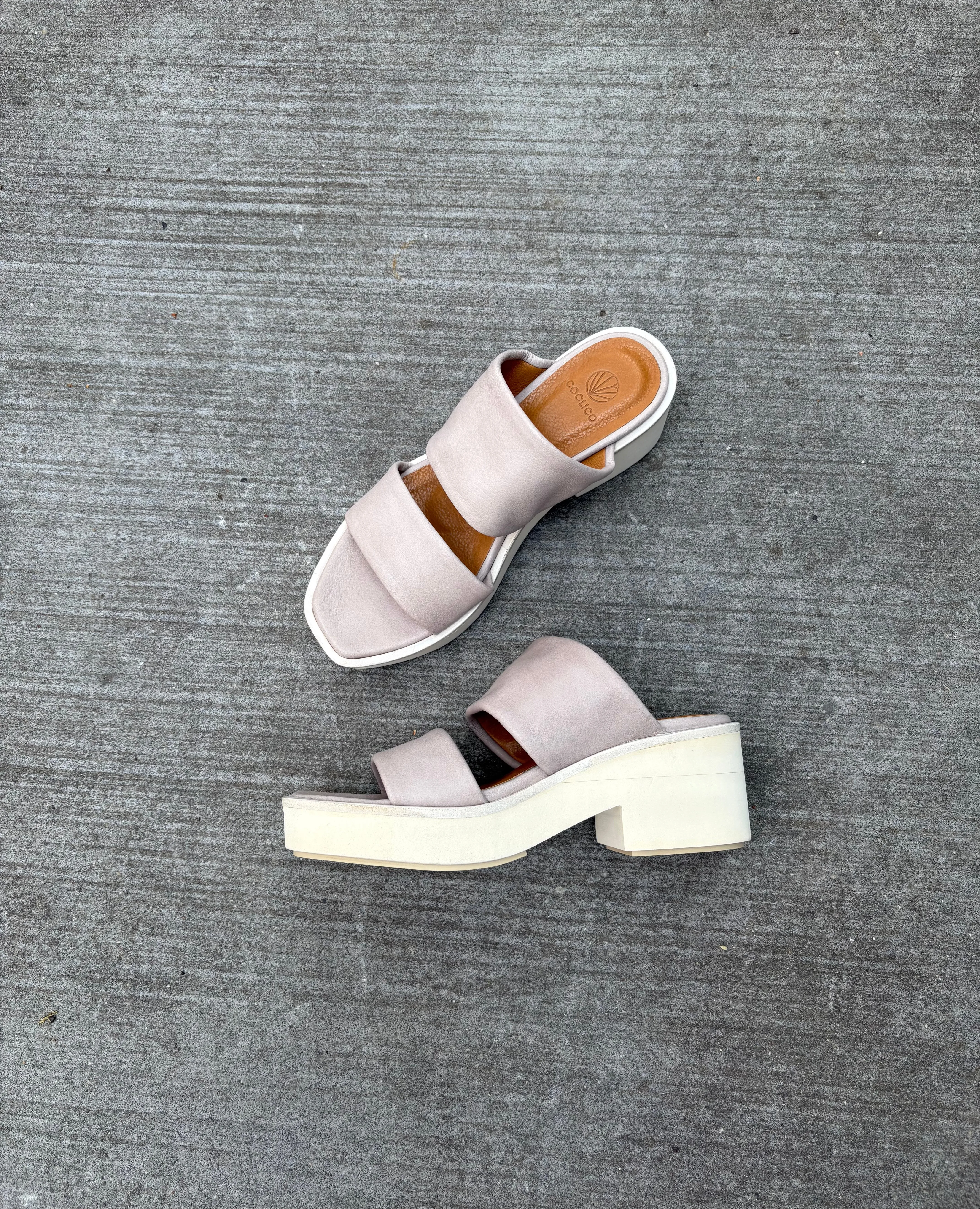 Warehouse Sale - Early Wedge Grey Mist Leather sold by COCLICO