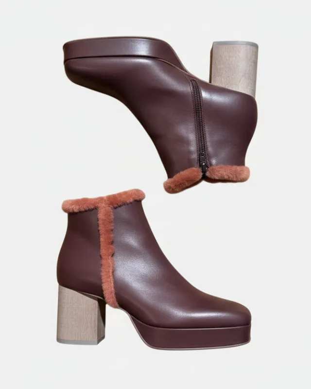 Warehouse Sale - Tizz Bootie Merlot made by COCLICO