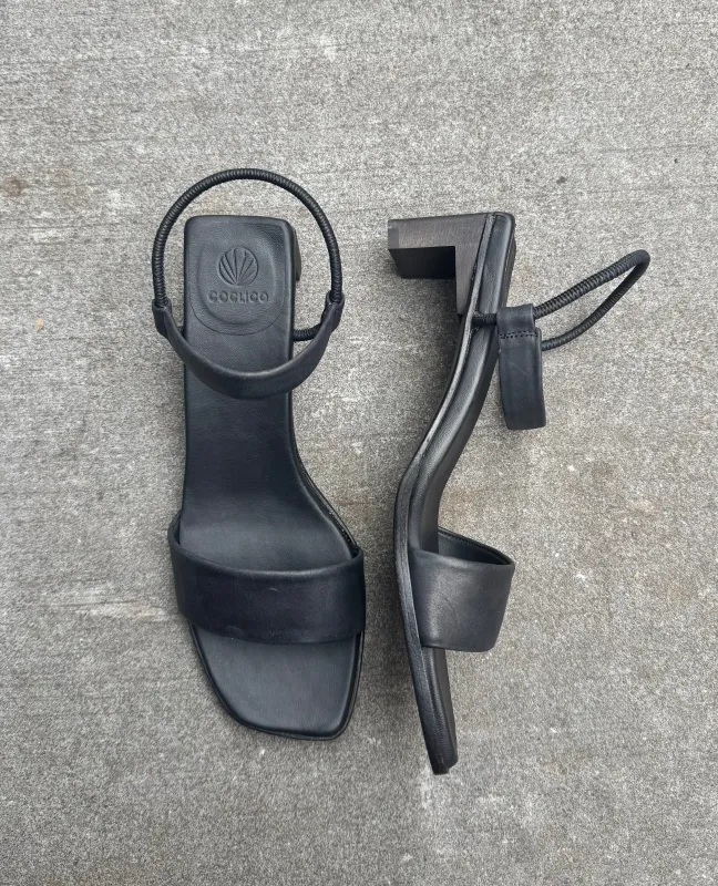 Warehouse Sale -  Nimbus Heeled Sandal Black sold by COCLICO