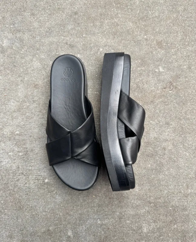 Warehouse Sale - Dot Wedge Black made by COCLICO