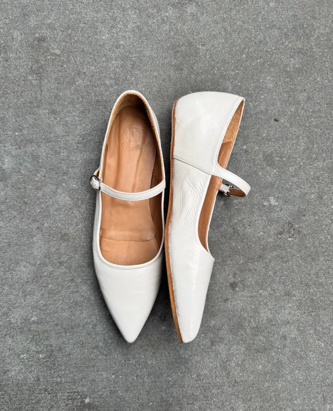 Warehouse Sale -  Dream Mary Jane Latte Patent made by COCLICO