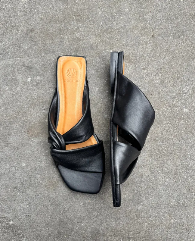 Warehouse Sale -  Fisk Sandal Black made by COCLICO