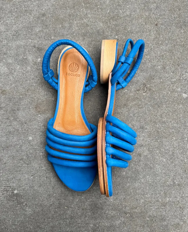 Warehouse Sale -  Emma Sandal Blu Reale made by COCLICO