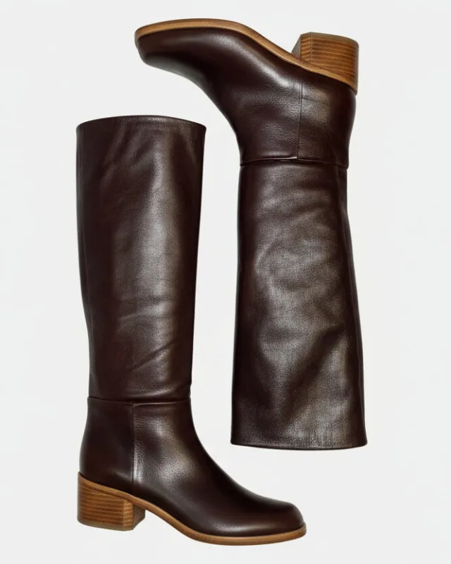 Warehouse Sale - Alto Tall Boot Tobacco made by COCLICO