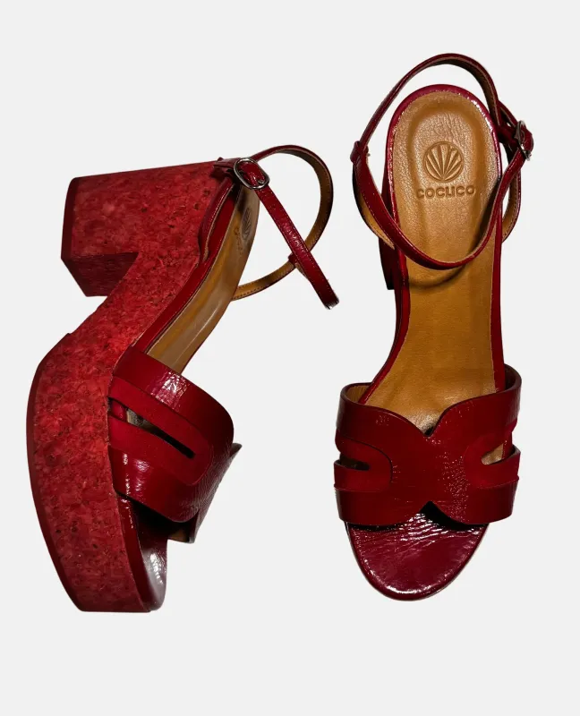 Warehouse Sale - Bow Wedge Zen Red made by COCLICO