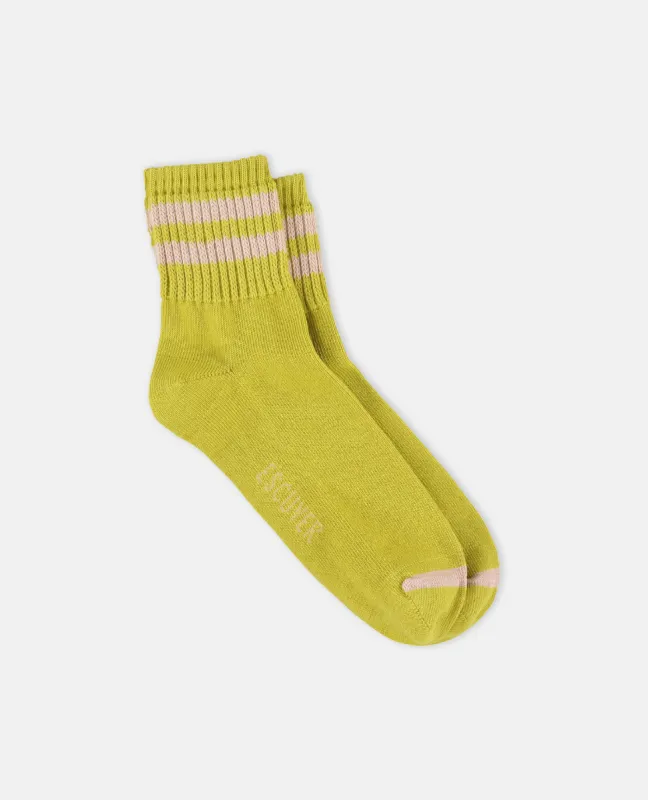 Escuyer Striped Ankle Socks made by COCLICO